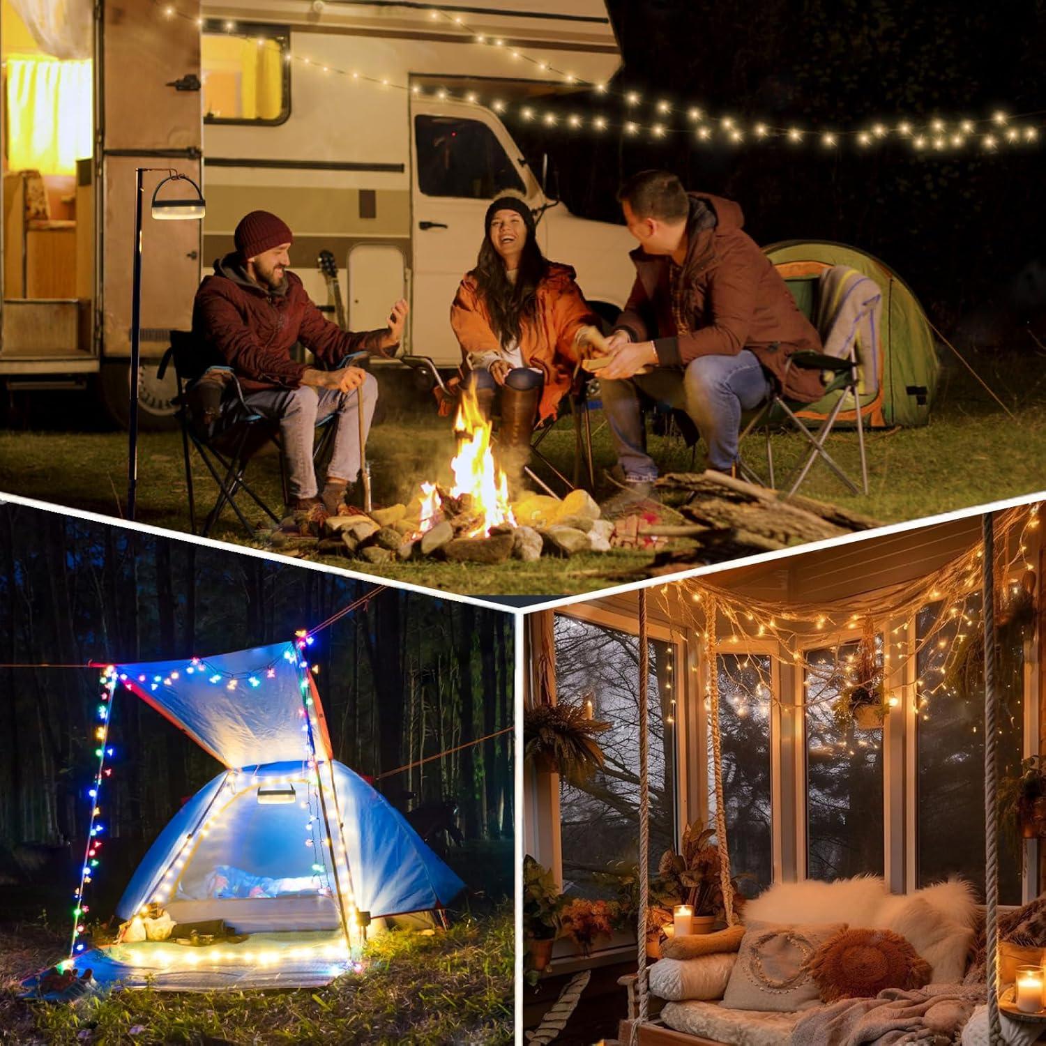 Luces de Camping Solares Sutaig 10m, 8 Modos, Impermeable