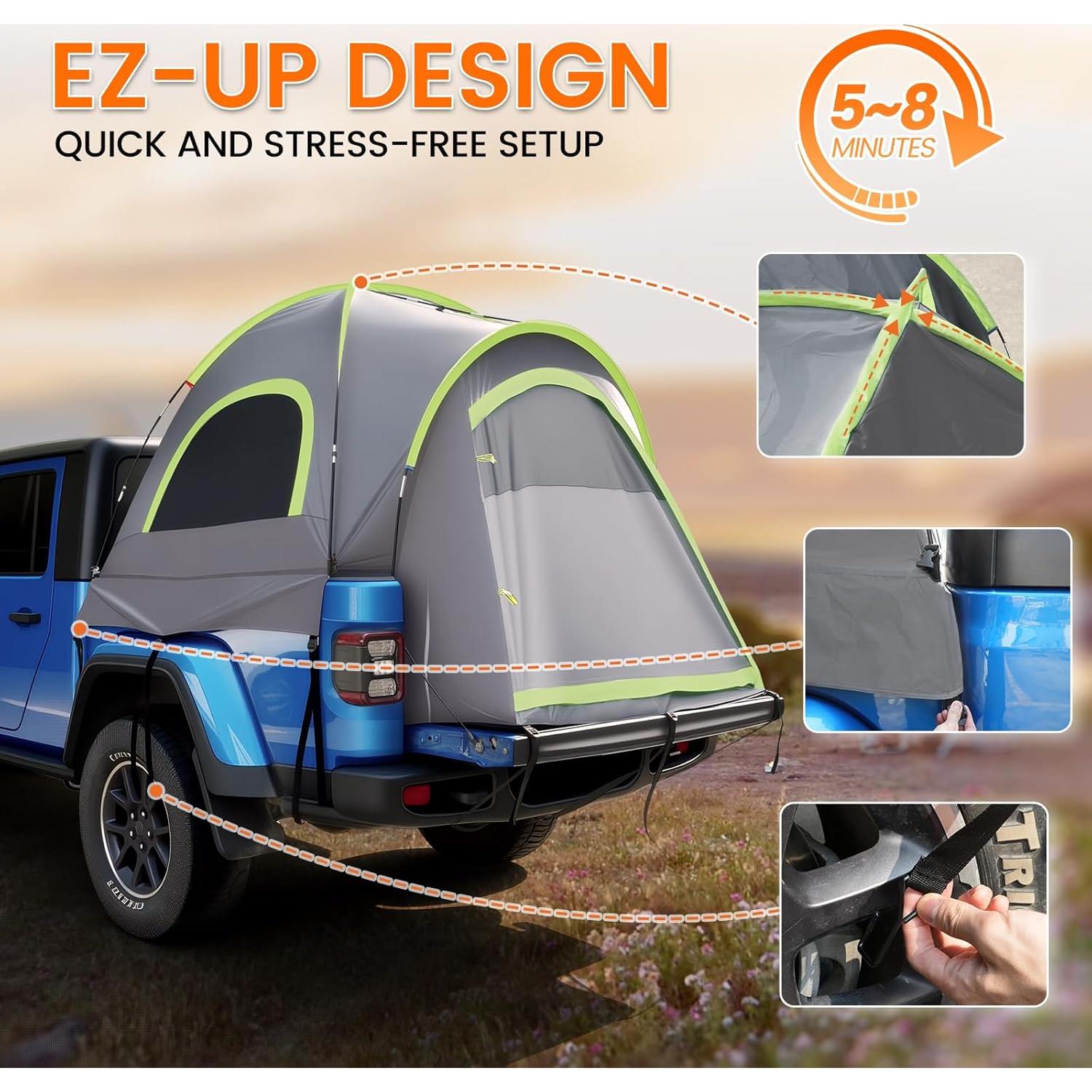 Carpa de Cama para Pickup GOTIDY SP-JK2161, 2 Personas, Impermeable