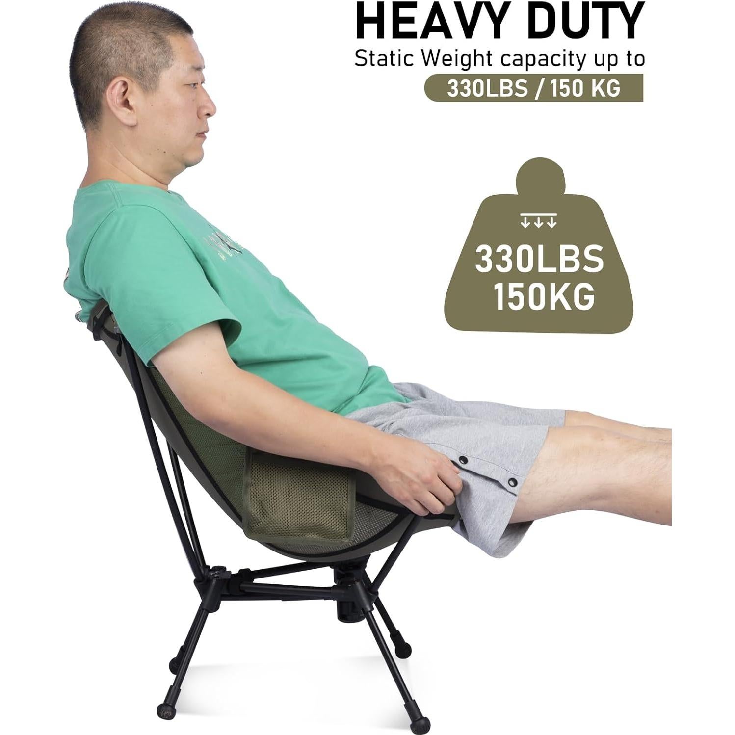 Silla de Camping Plegable WildCall 1.4 kg Antihundimiento