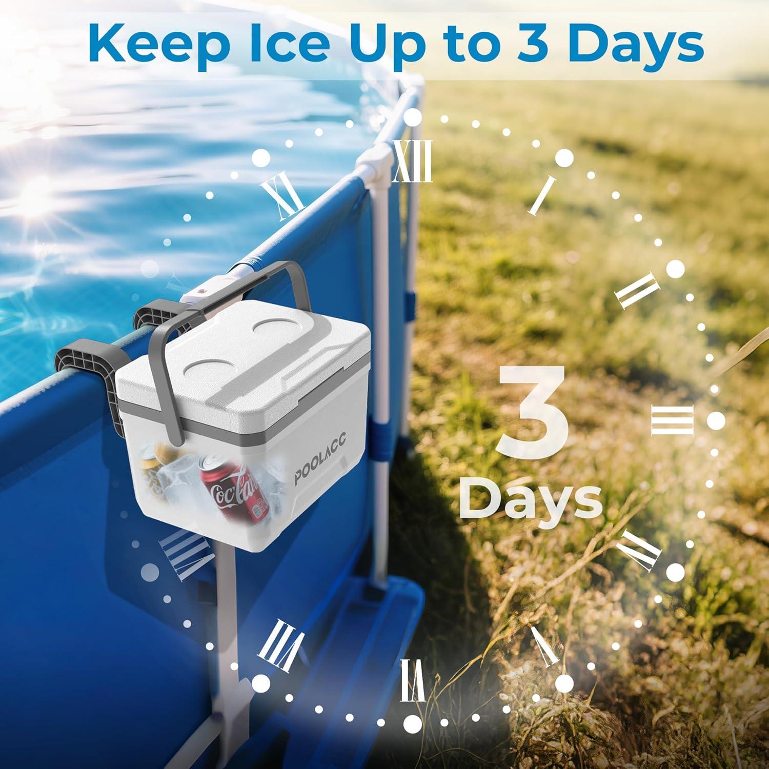 Enfriador Personal Portátil POOLACC 6.34qt Aislado para Piscina