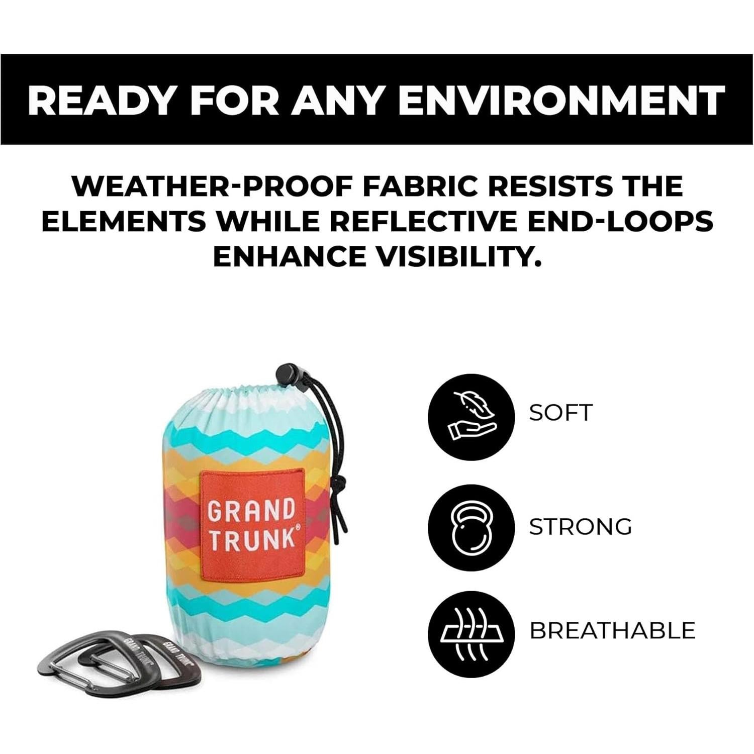 Hamaca Doble Grand Trunk TT | Camping 3.35m x 2m | Gran Fleur