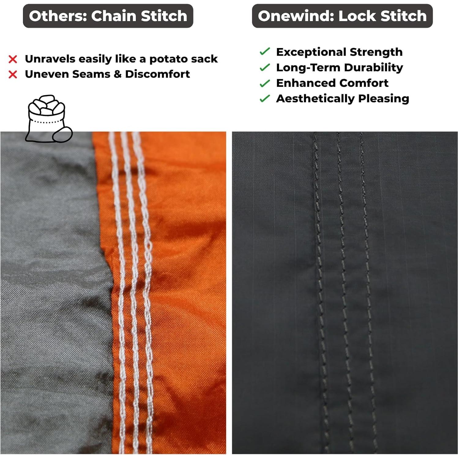 Hamaca de Camping Onewind 3.35m x 1.4m Gris Oscuro