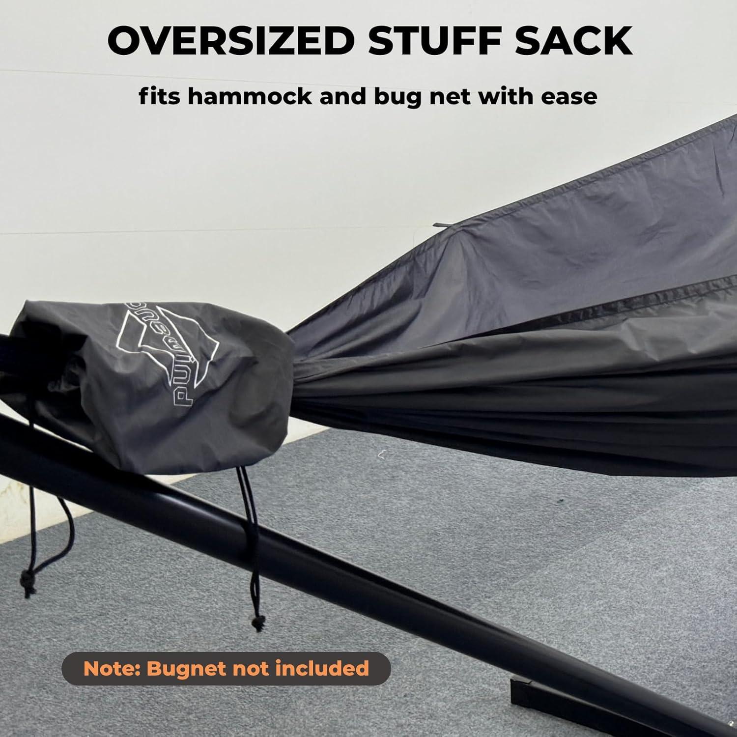 Hamaca de Camping Onewind 3.35m x 1.4m Gris Oscuro