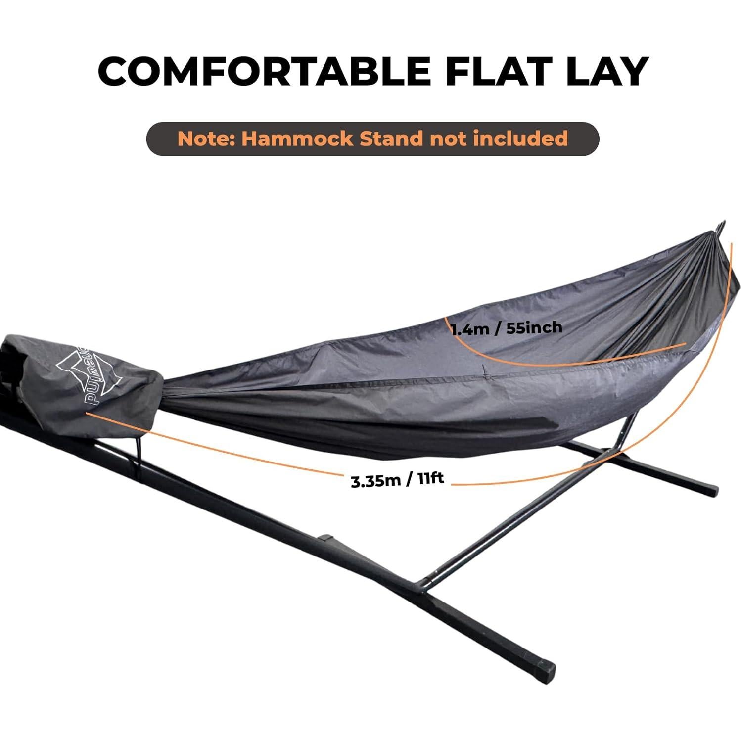 Hamaca de Camping Onewind 3.35m x 1.4m Gris Oscuro