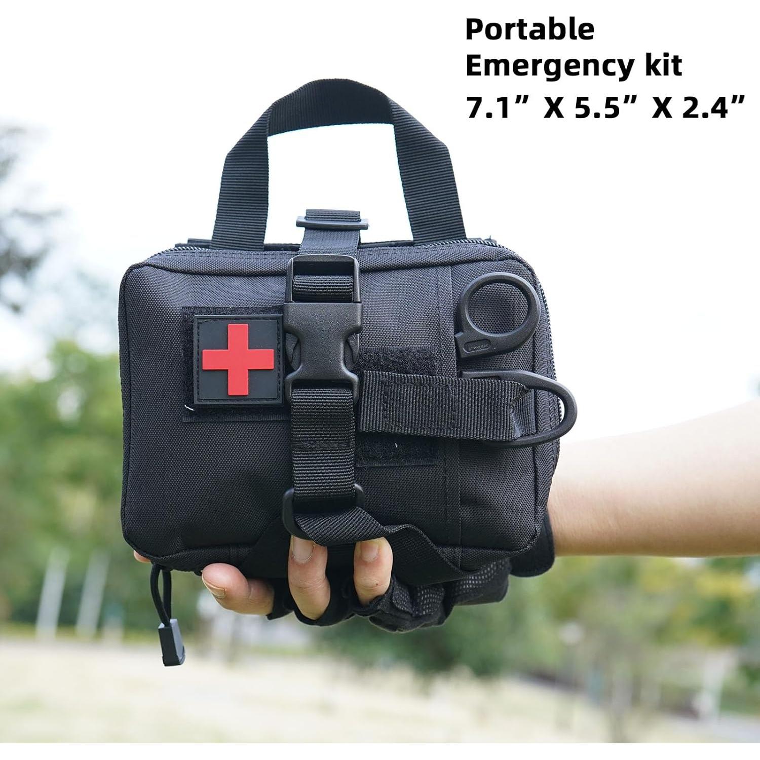 Kit de Primeros Auxilios IFAK Soknazq Negro 18x14cm