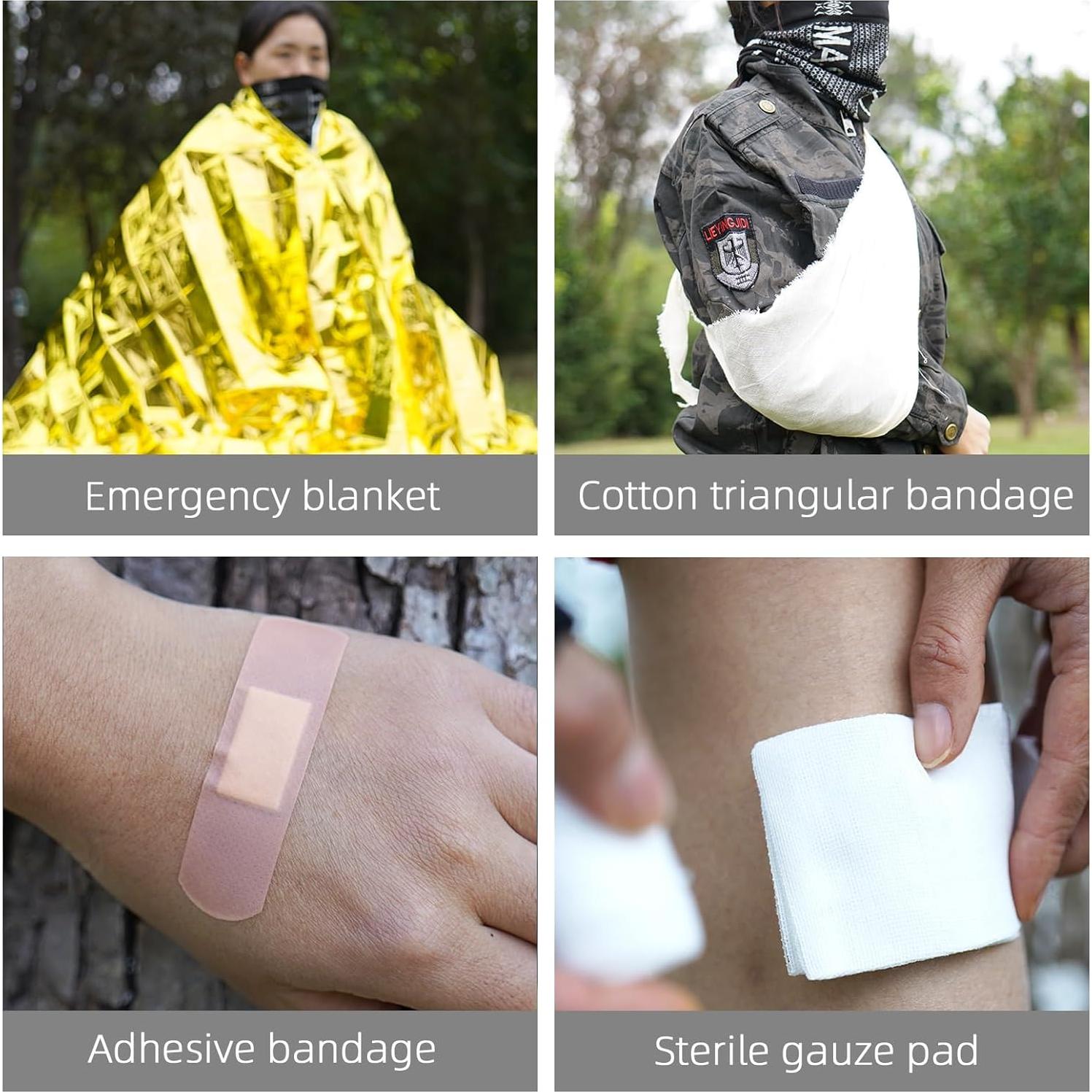 Kit de Primeros Auxilios IFAK Soknazq Negro 18x14cm