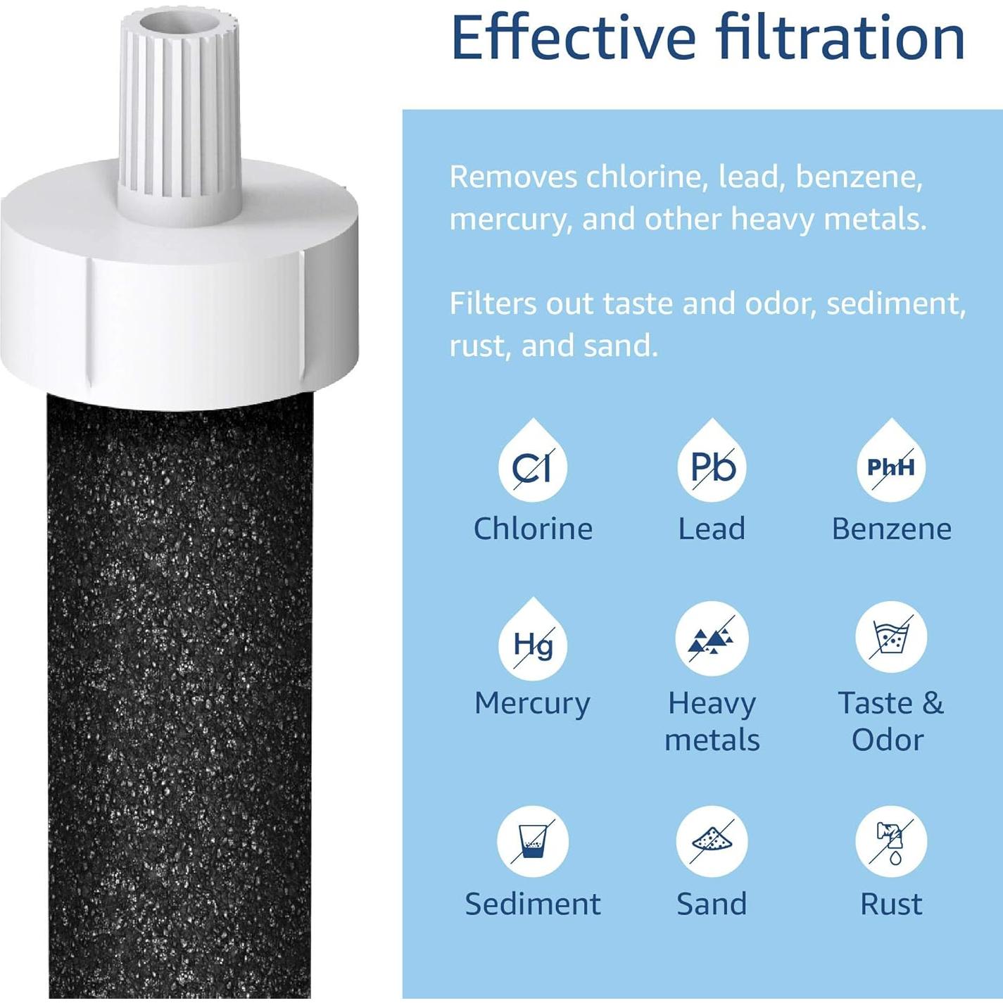 Filtro de Agua Waterdrop WD-BB06, Reemplazo para Brita, Paquete de 10