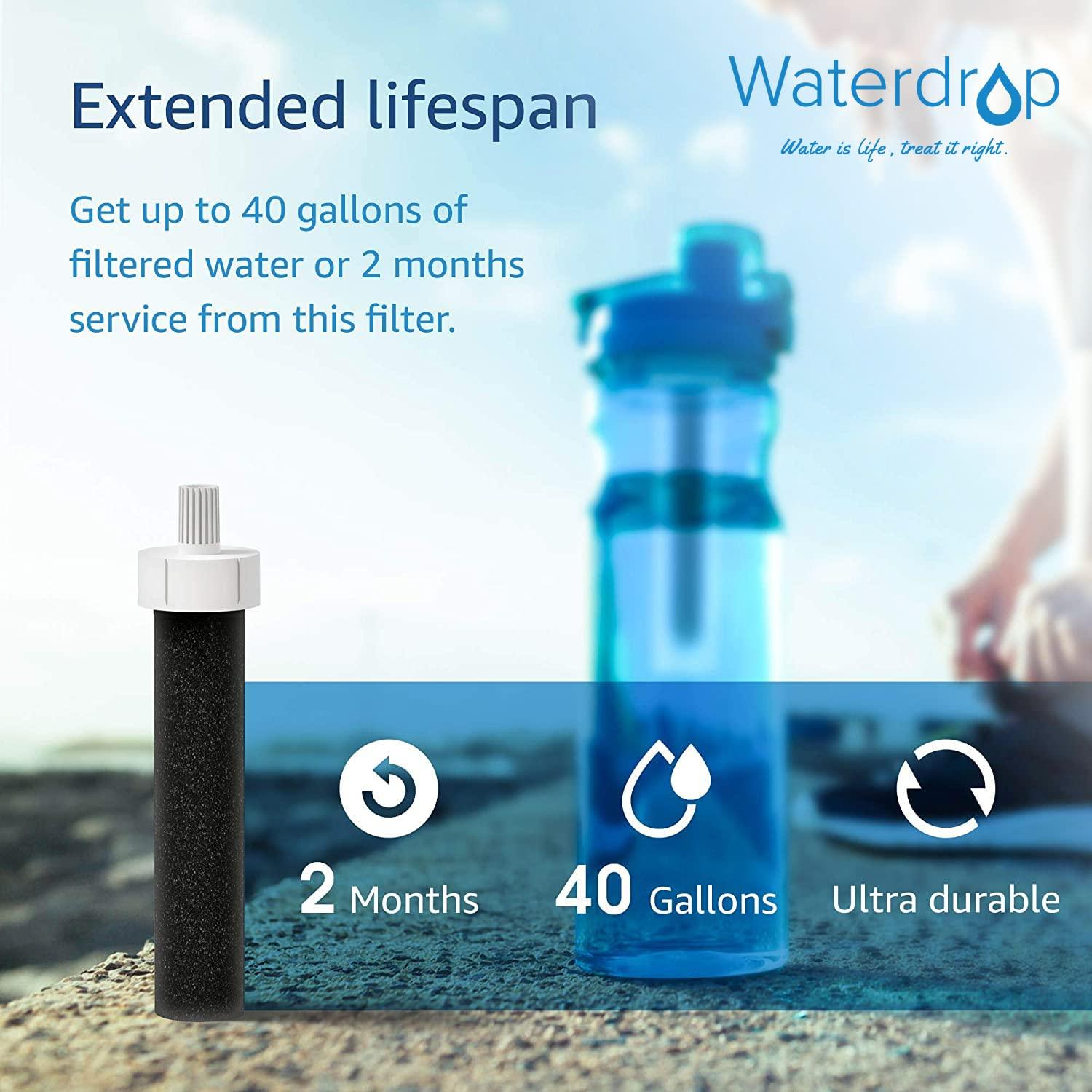 Filtro de Agua Waterdrop WD-BB06, Reemplazo para Brita, Paquete de 10