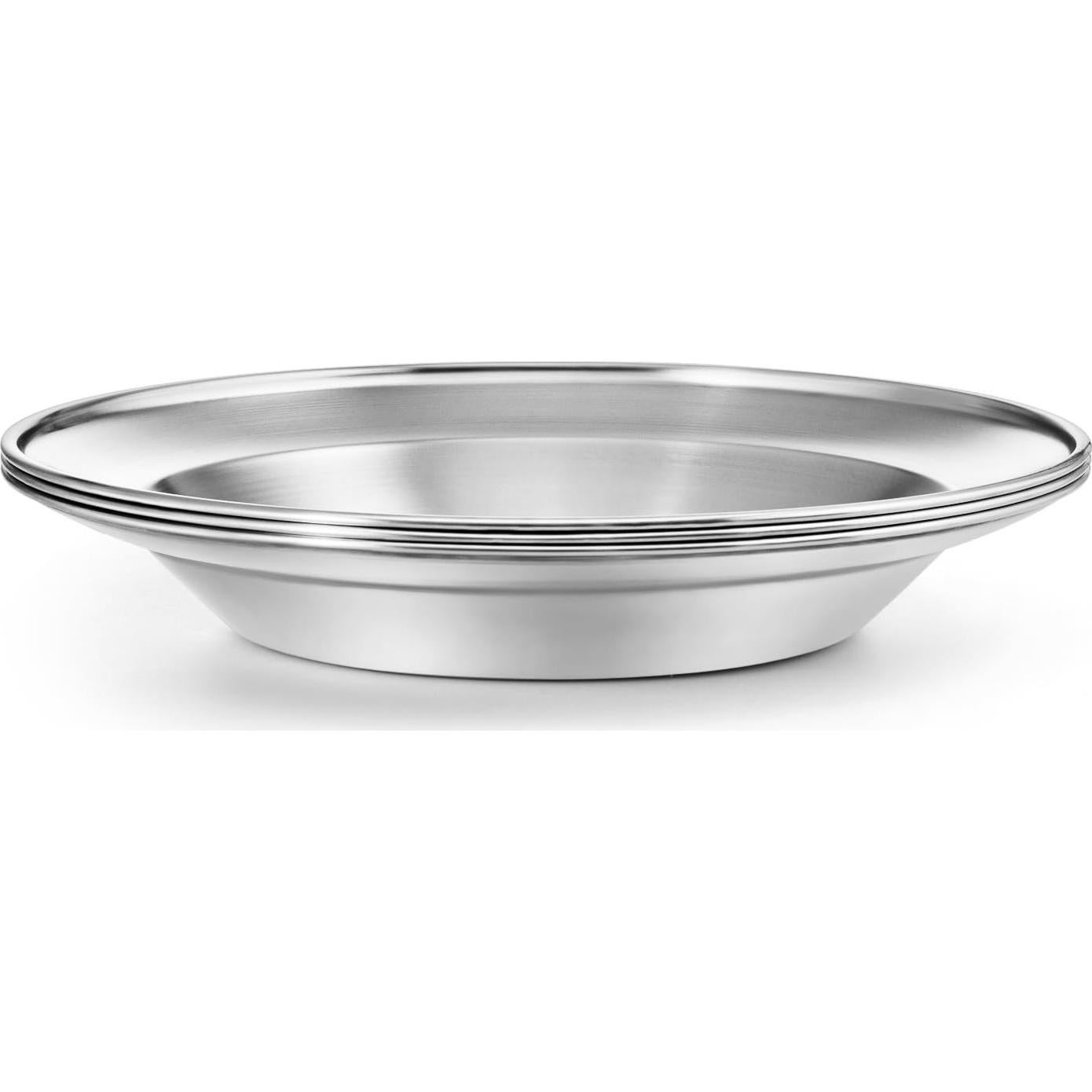 Juego de Platos de Acero Inoxidable Wealers para 2 Personas