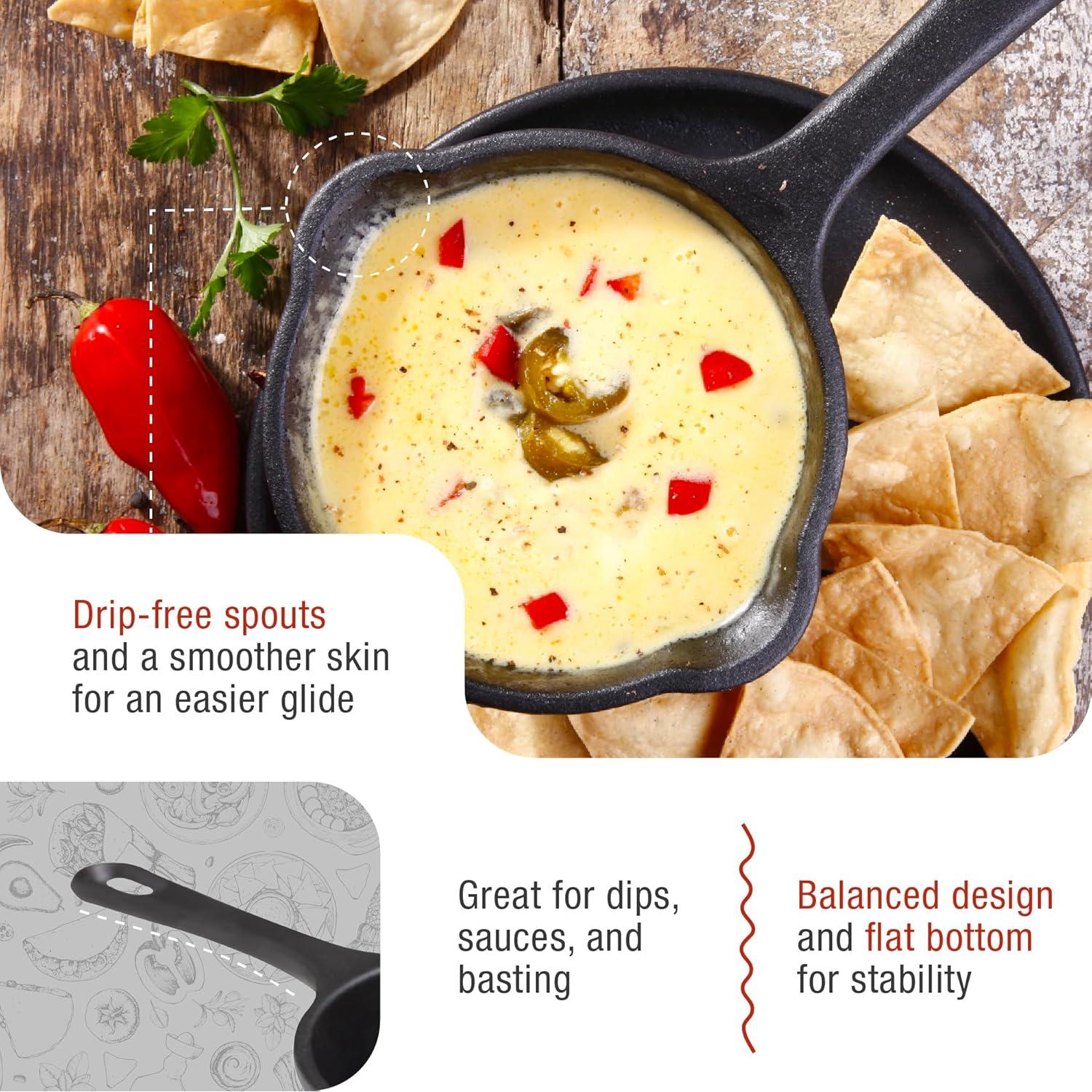 Cacerola de Hierro Fundido Victoria 0.5 Cuartos Sazonada