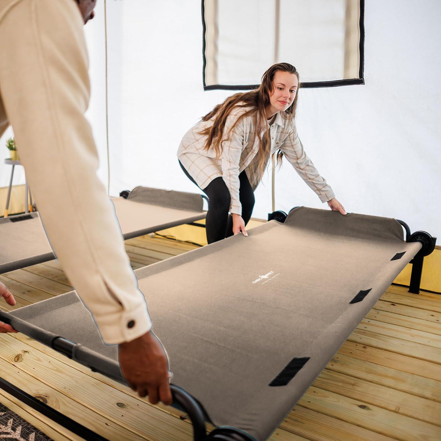 Banco Convertible Disc-O-Bed Extra Grande para 2 Personas Beige