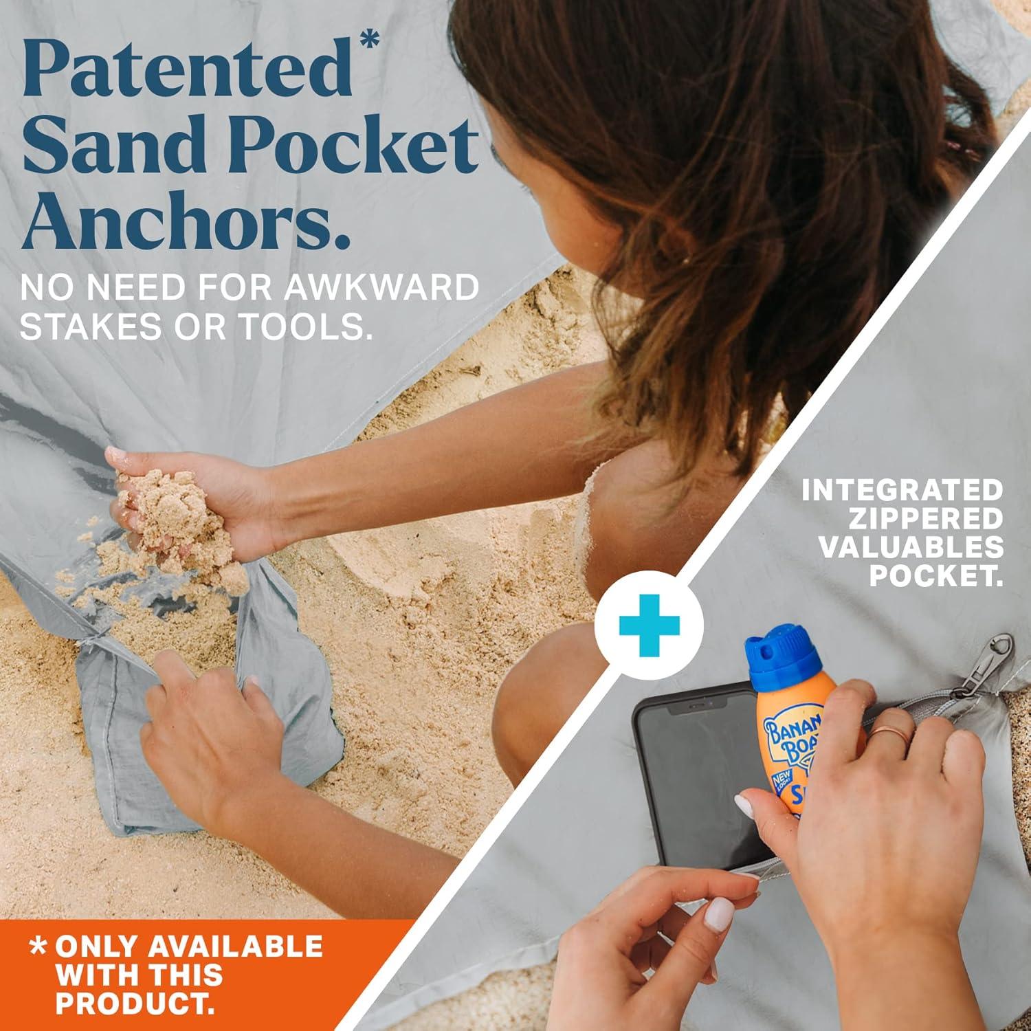 Manta de Playa Impermeable Seaview 180 Sand Escape 1.83m x 2.13m