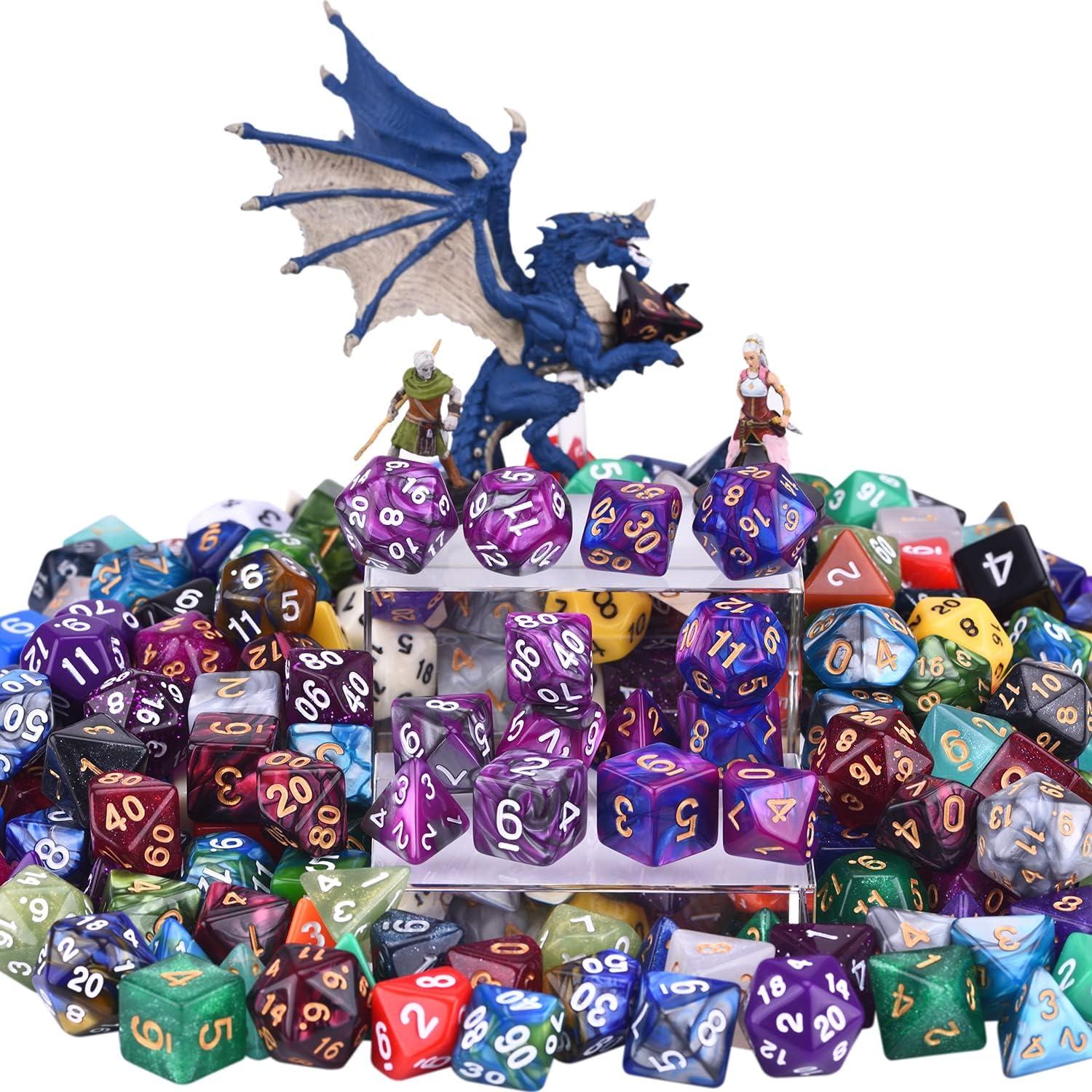 Conjunto de Dados RPG Amiven 30 Sets Poliedricos 210 Piezas