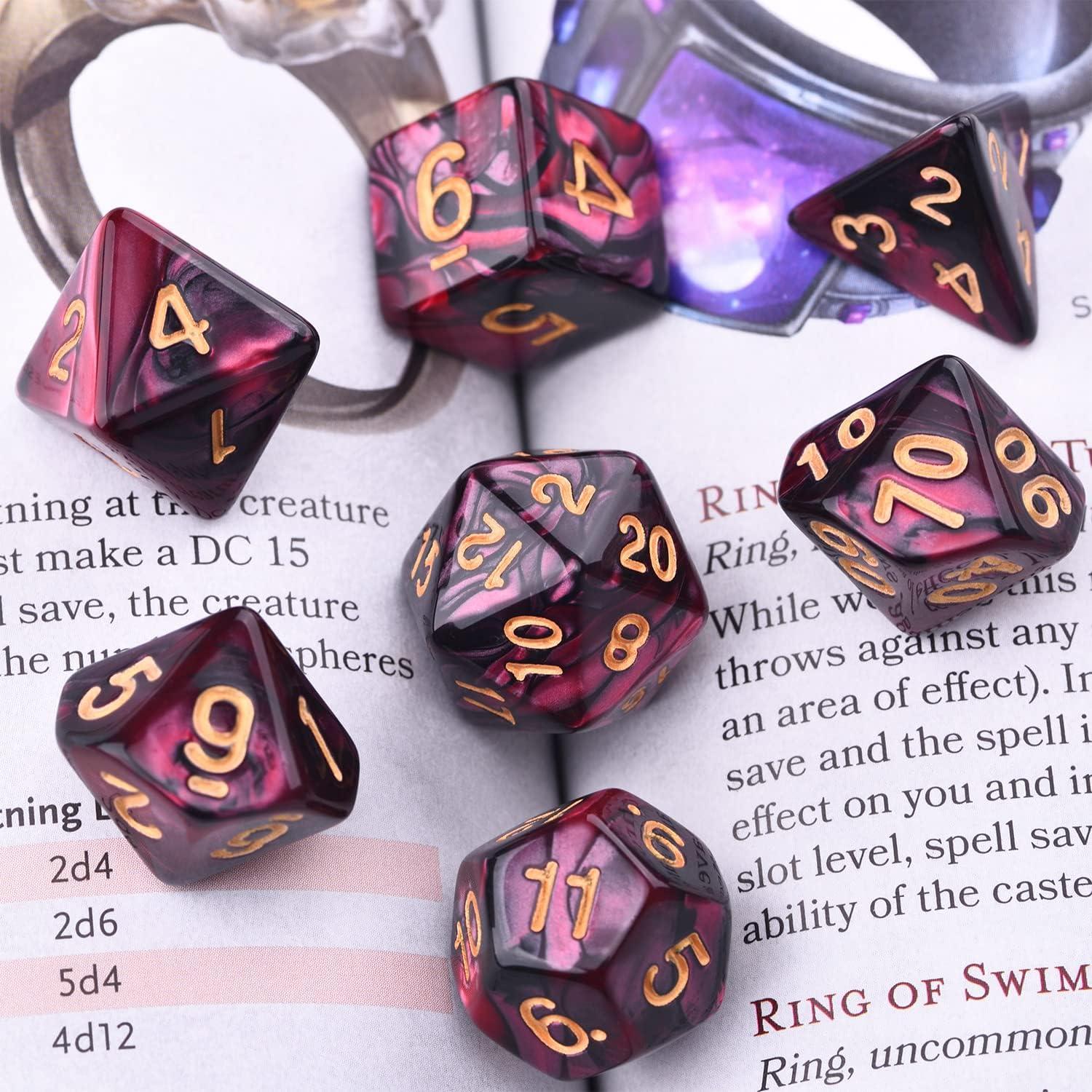 Conjunto de Dados RPG Amiven 30 Sets Poliedricos 210 Piezas