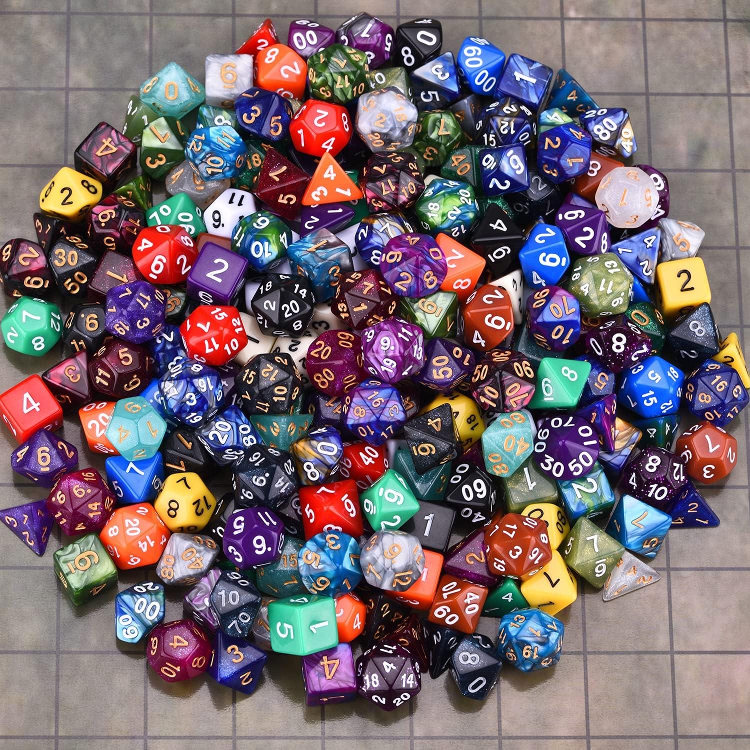 Conjunto de Dados RPG Amiven 30 Sets Poliedricos 210 Piezas