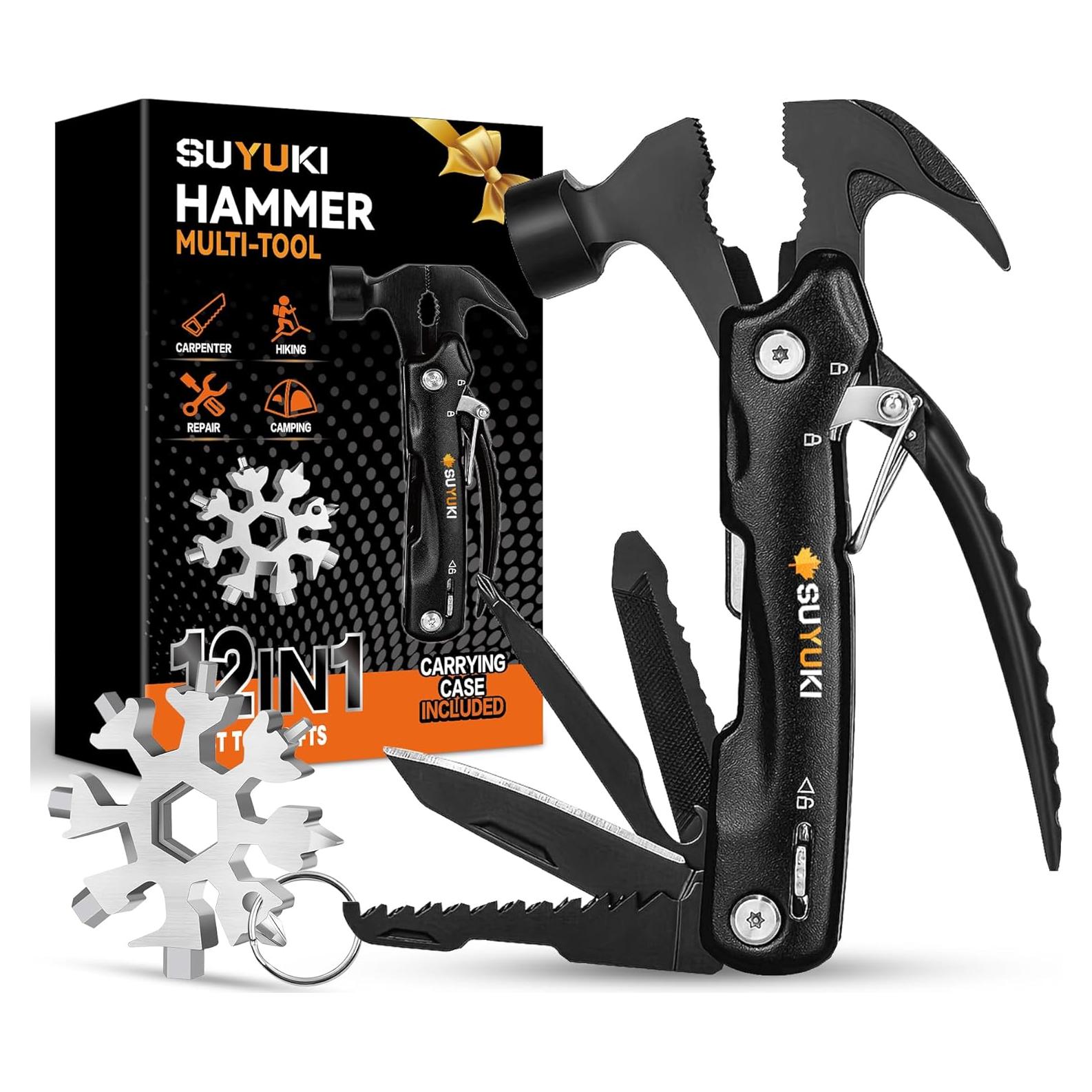 Martillo Multiherramienta SUYUKI 12 en 1 con Llave Copo de Nieve