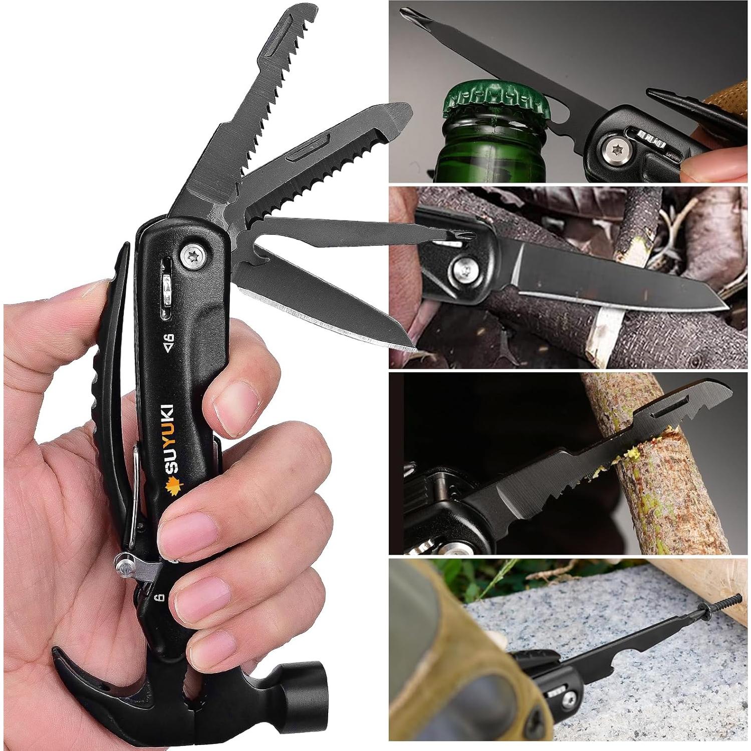 Martillo Multiherramienta SUYUKI 12 en 1 con Llave Copo de Nieve