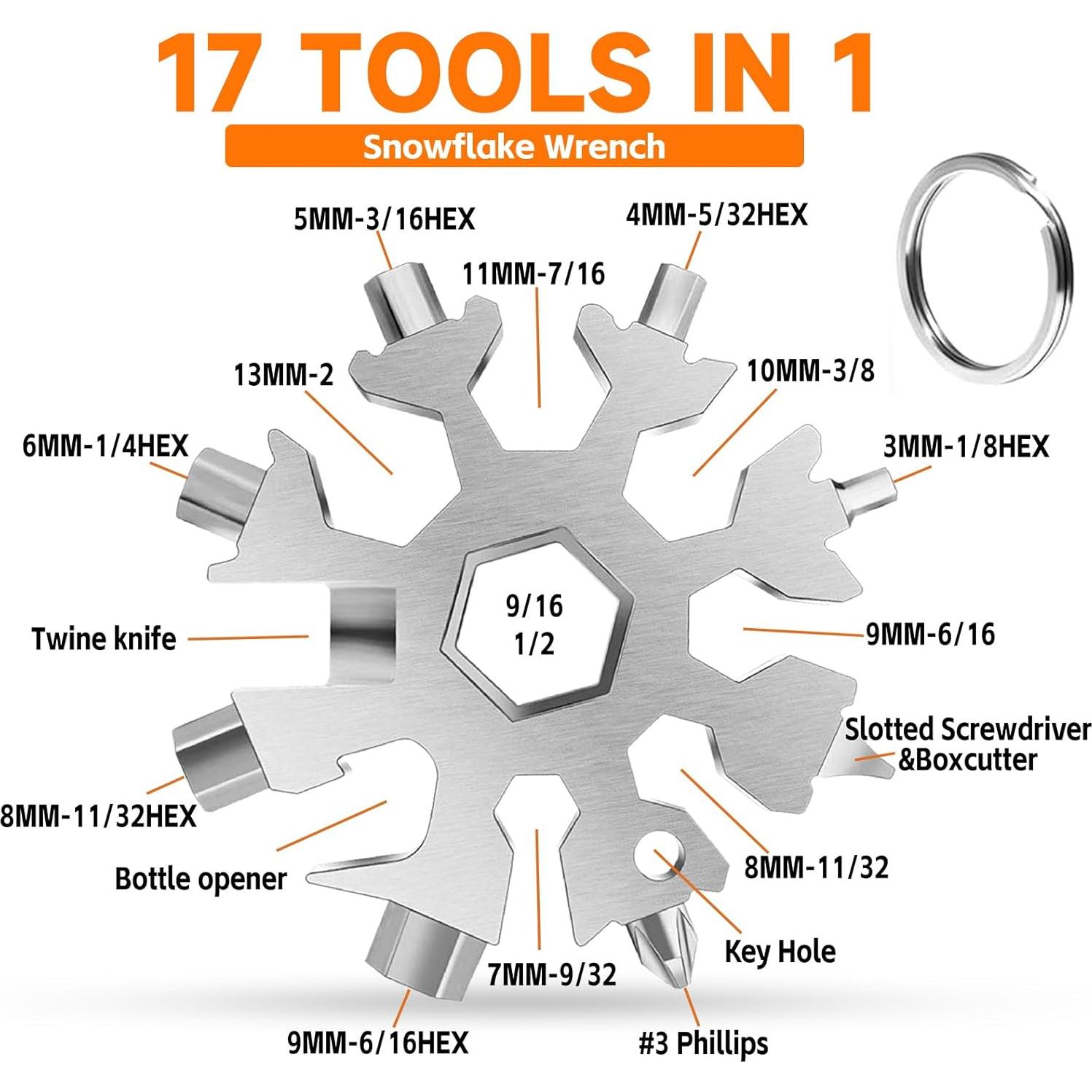 Martillo Multiherramienta SUYUKI 12 en 1 con Llave Copo de Nieve