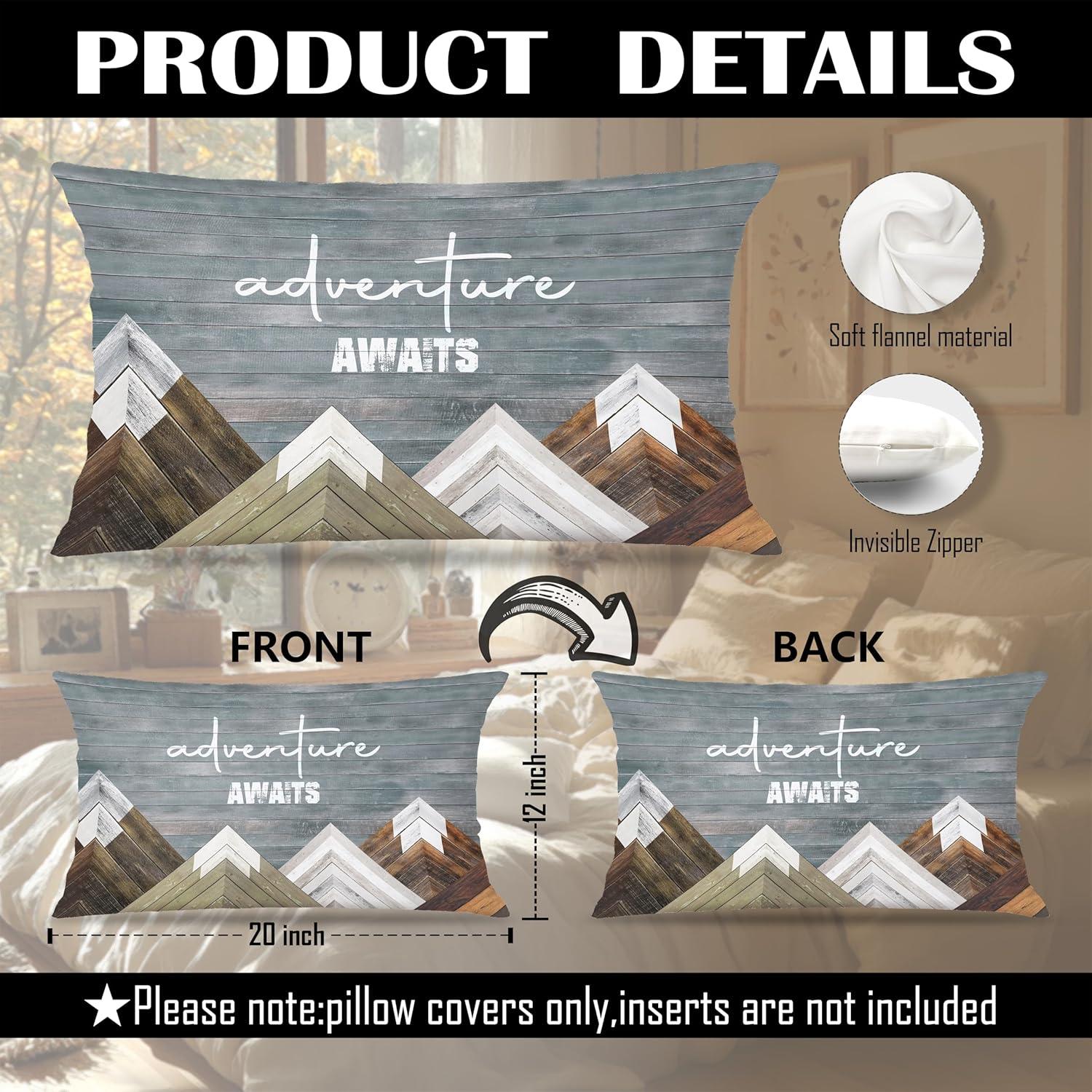 Funda de Almohada Rectangular FITIE Terciopelo 30x50 cm Camping