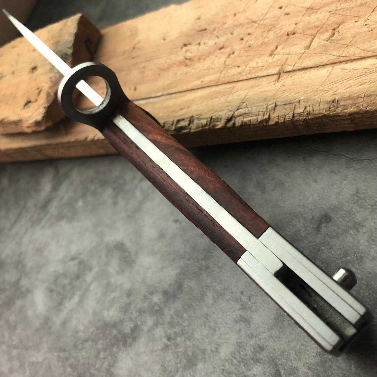 Cuchillo de Supervivencia MADSABRE 25cm con Funda de Cuero