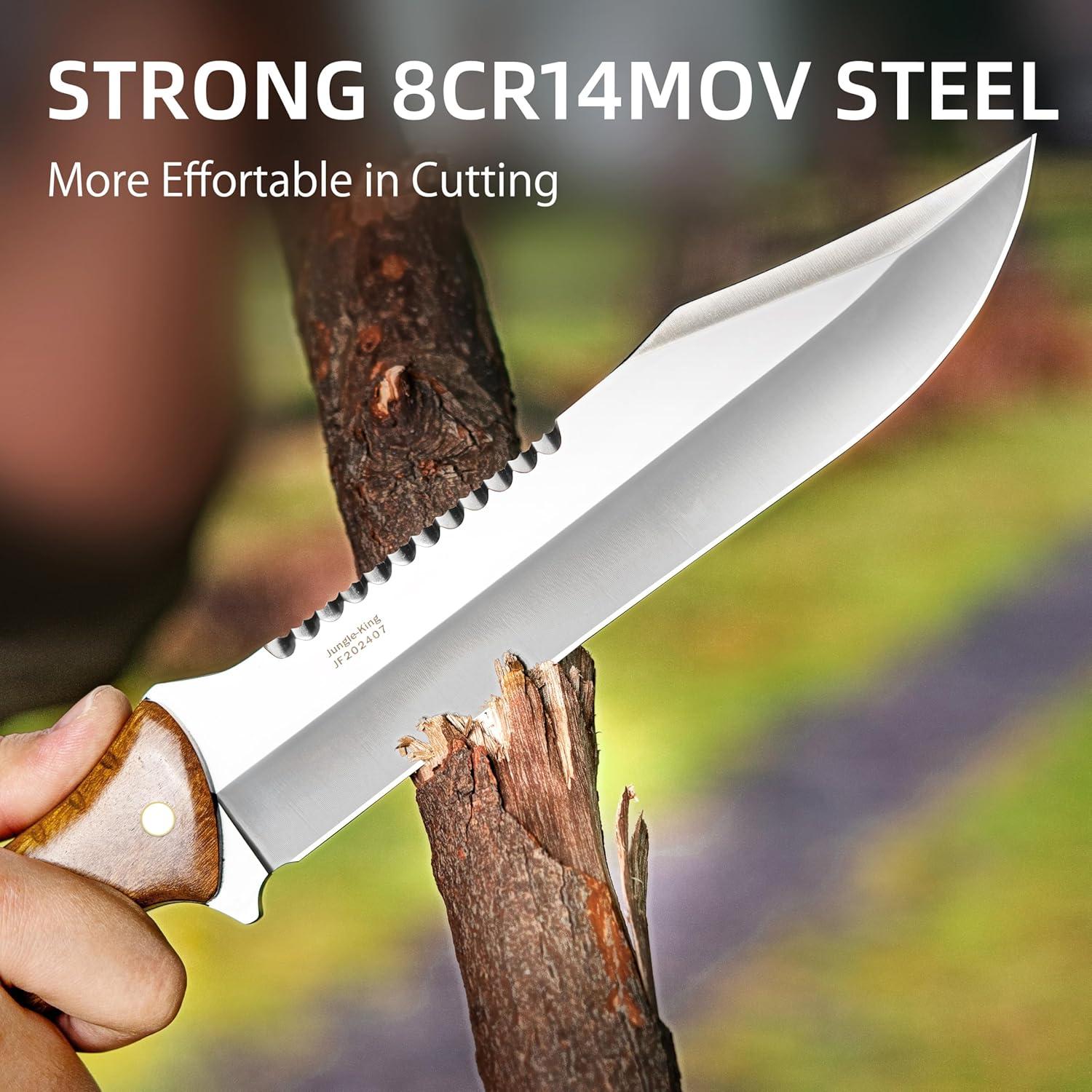 Machete NedFoss 34.3 cm con Funda de Cuero y Hoja de Acero