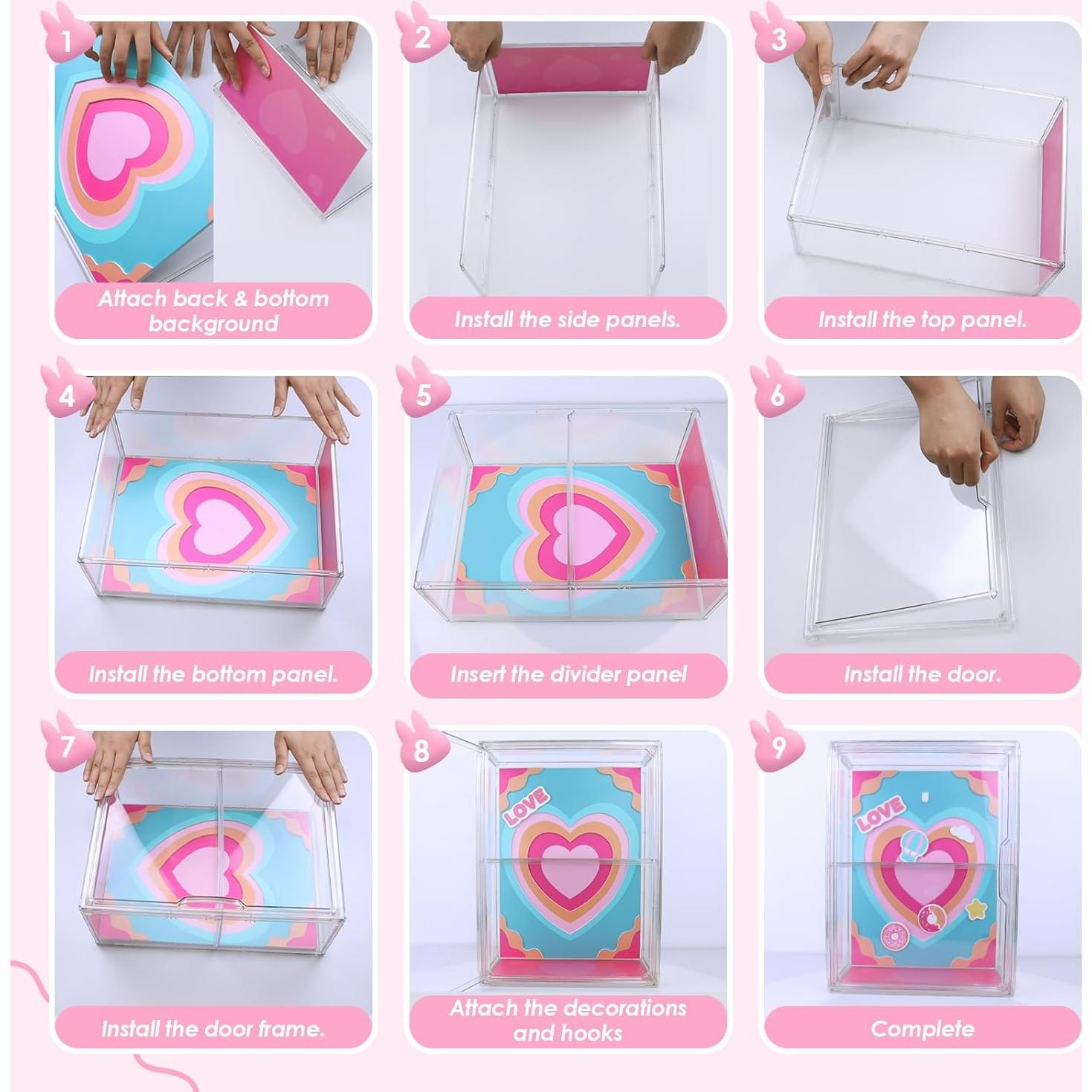 Caja de Exhibición Bojoroy para Labubu - 6 Figuras 17cm