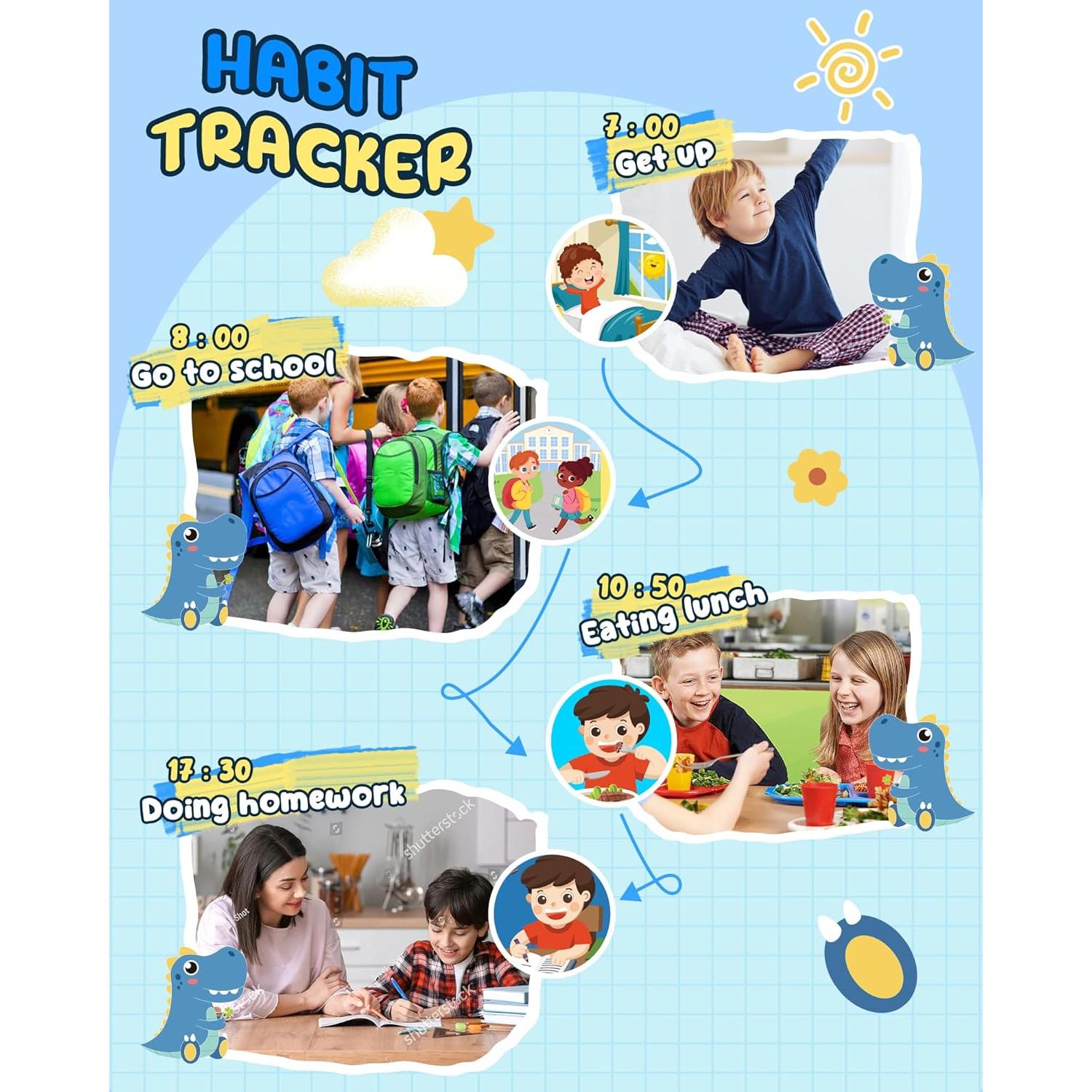 Teléfono Juguete Inteligente UCIDCI para Niños 3 a 7 Años Azul