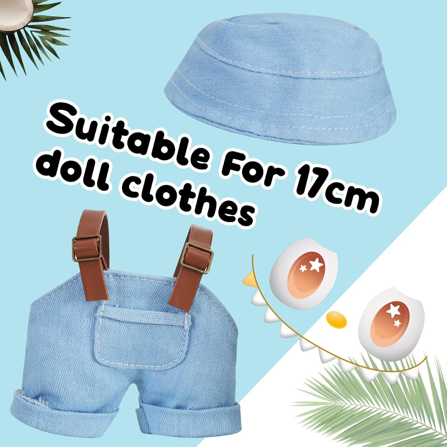 Conjunto de Ropa para Muñeca 17cm IGINOA Azul Accesorios