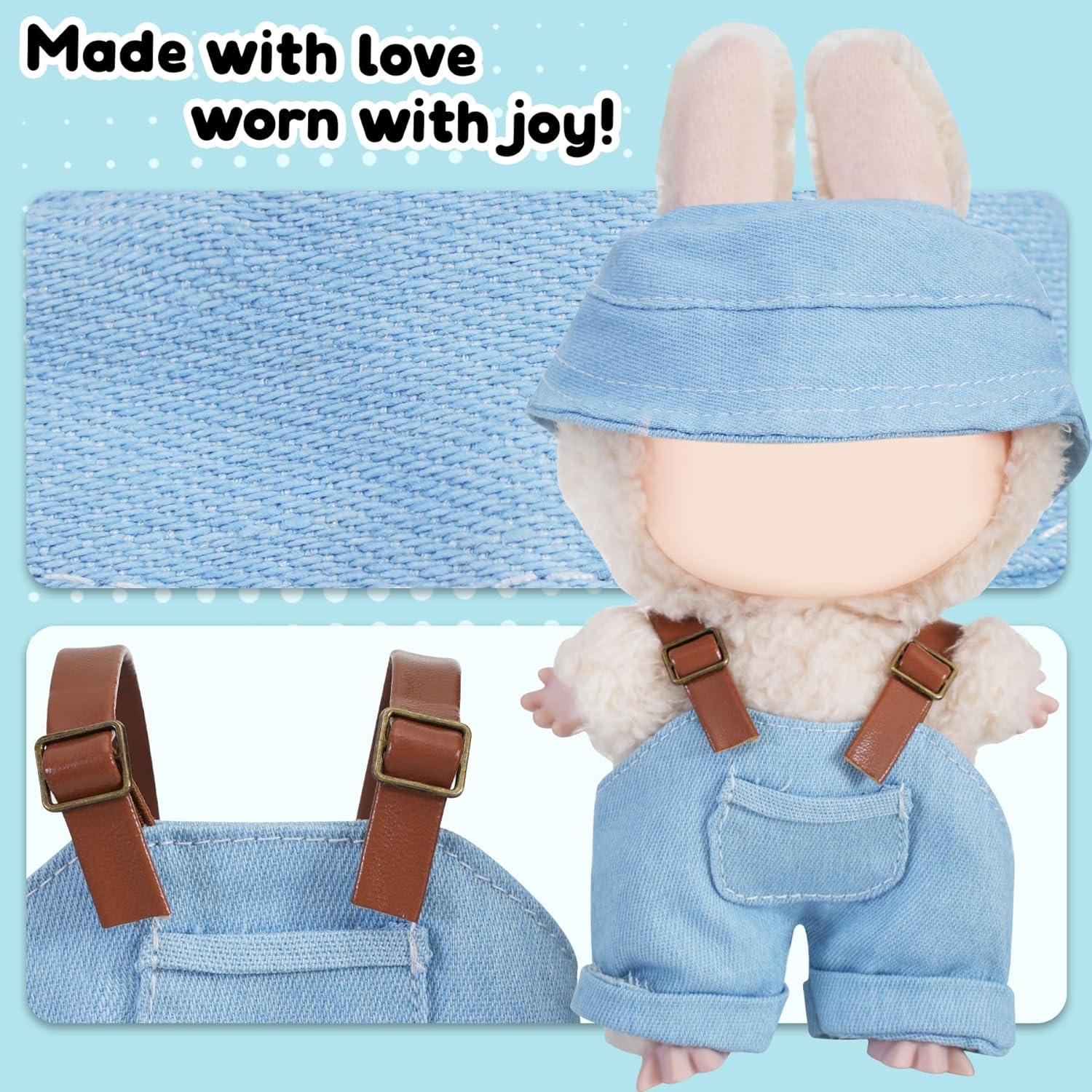 Conjunto de Ropa para Muñeca 17cm IGINOA Azul Accesorios