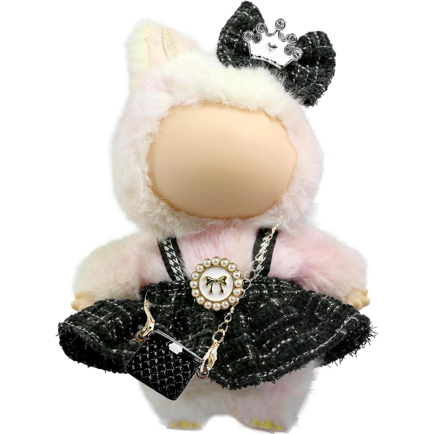 Conjunto de Ropa para Muñeca LABUBU 17cm - Falda y Lazo