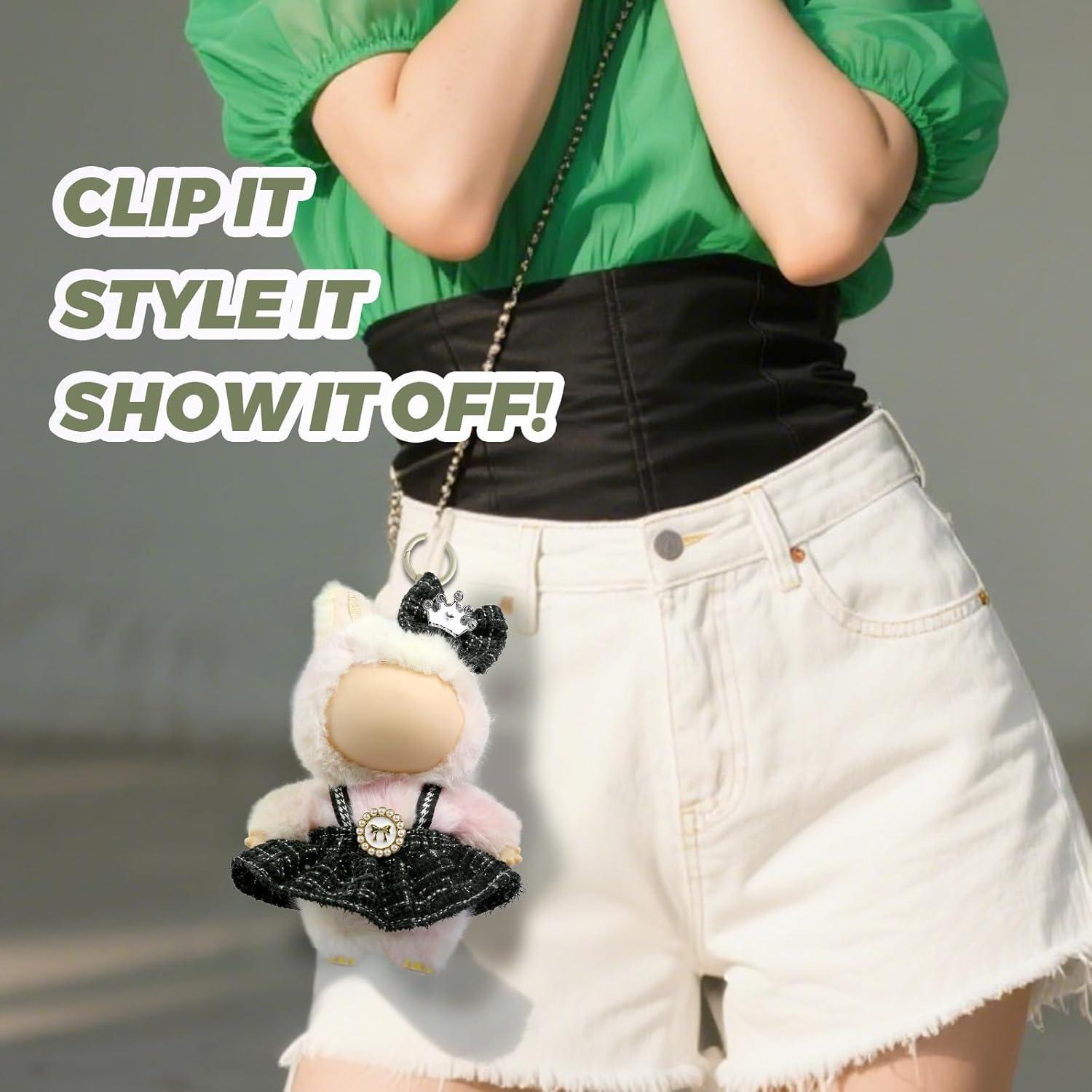 Conjunto de Ropa para Muñeca LABUBU 17cm - Falda y Lazo