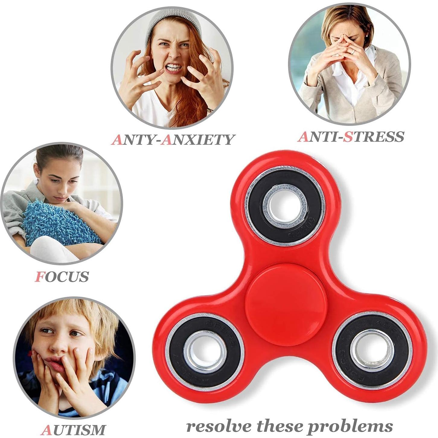 Fidget Spinner SCIONE 10 Piezas Alivio Estrés Oficina