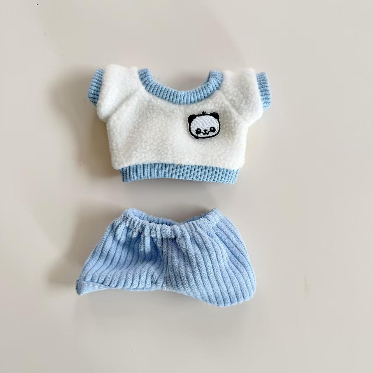 Conjunto de Ropa para Muñeca Labubu 4 Piezas Azul 15-17 cm