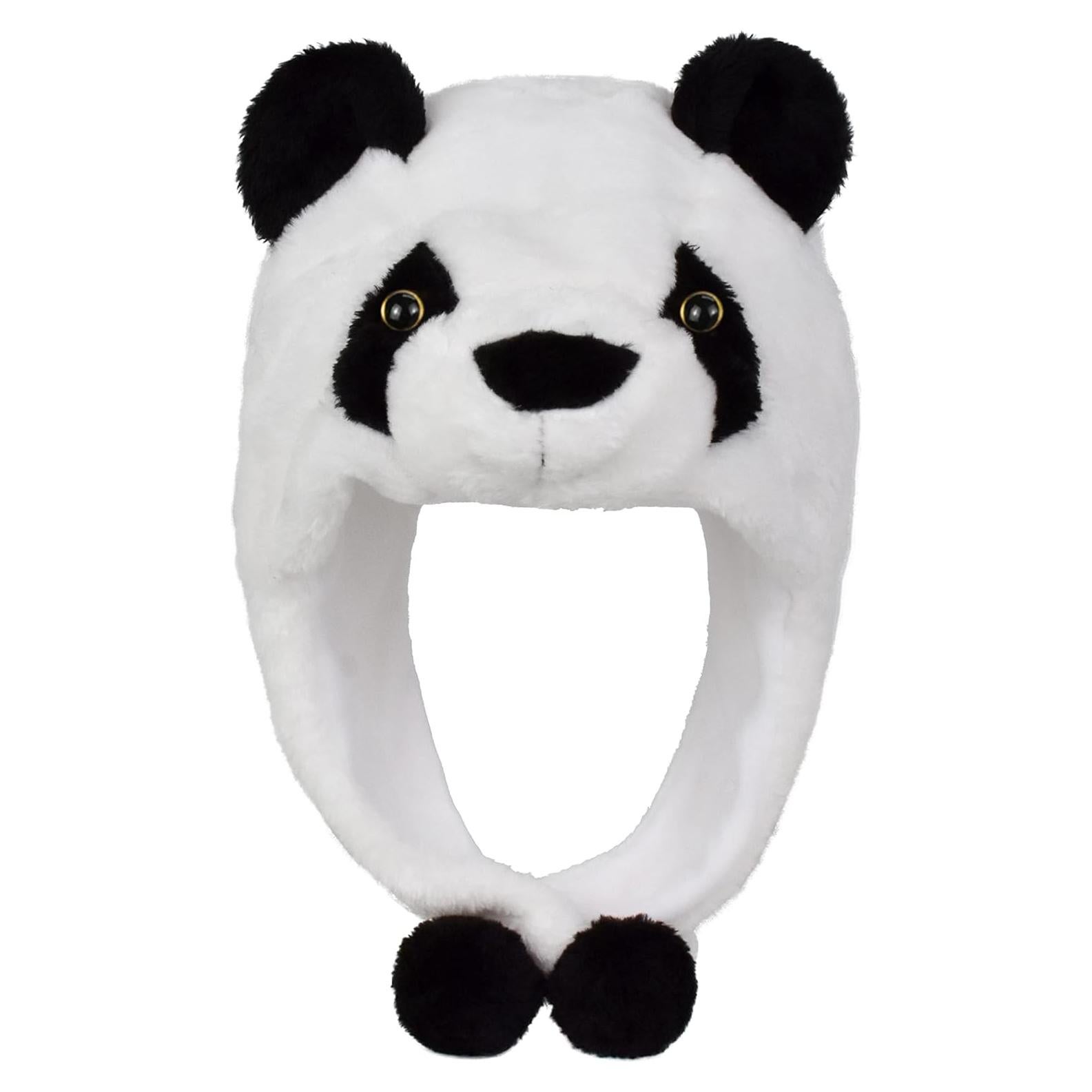 Sombrero de Peluche Panda Lindo Unisex para Adultos y Niños