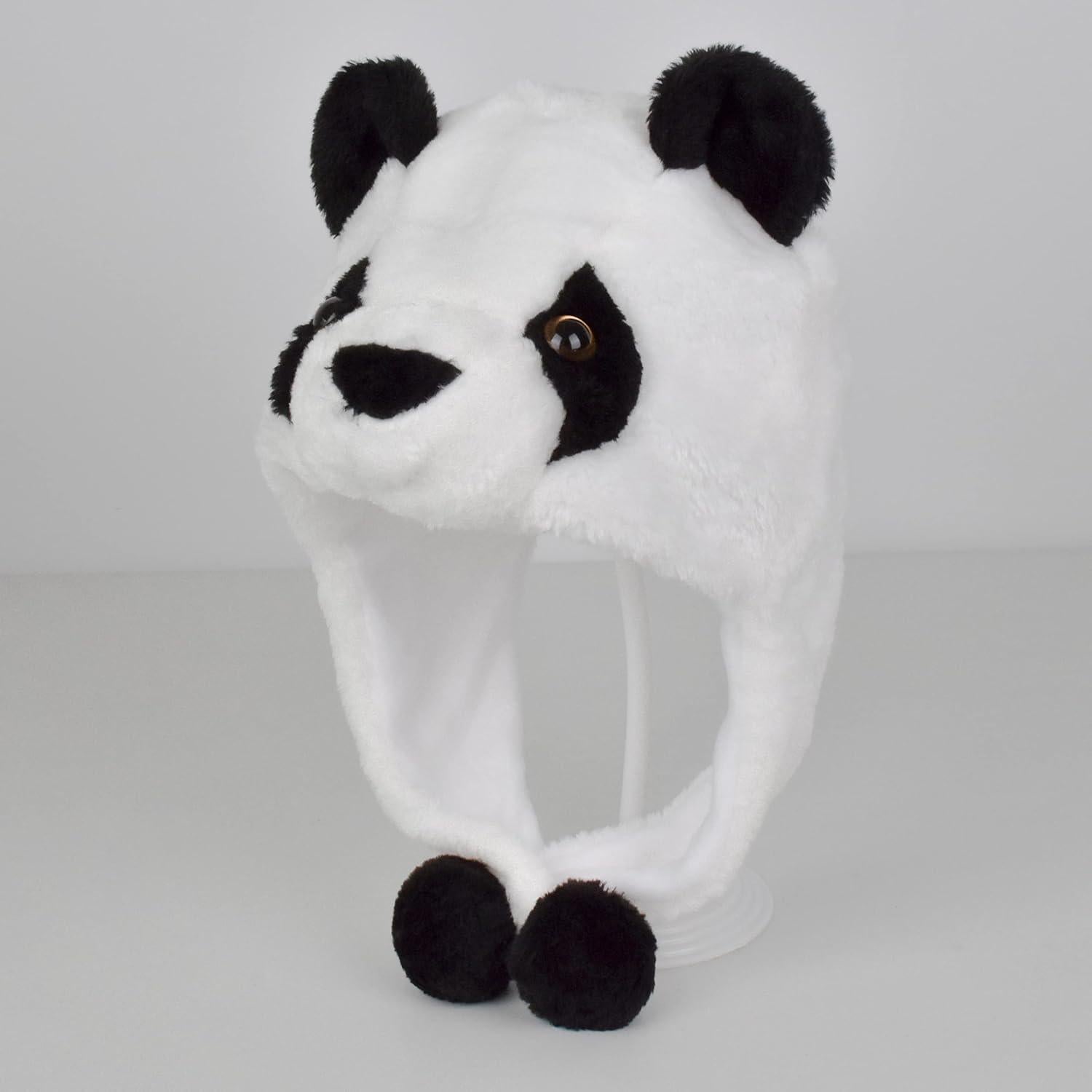 Sombrero de Peluche Panda Lindo Unisex para Adultos y Niños