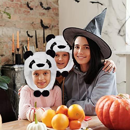 Sombrero de Peluche Panda Lindo Unisex para Adultos y Niños