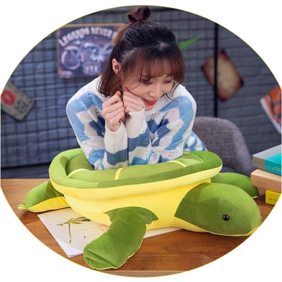 Juguete de Peluche Tortuga Marina OPHRBU 35.56 cm Verde Suave