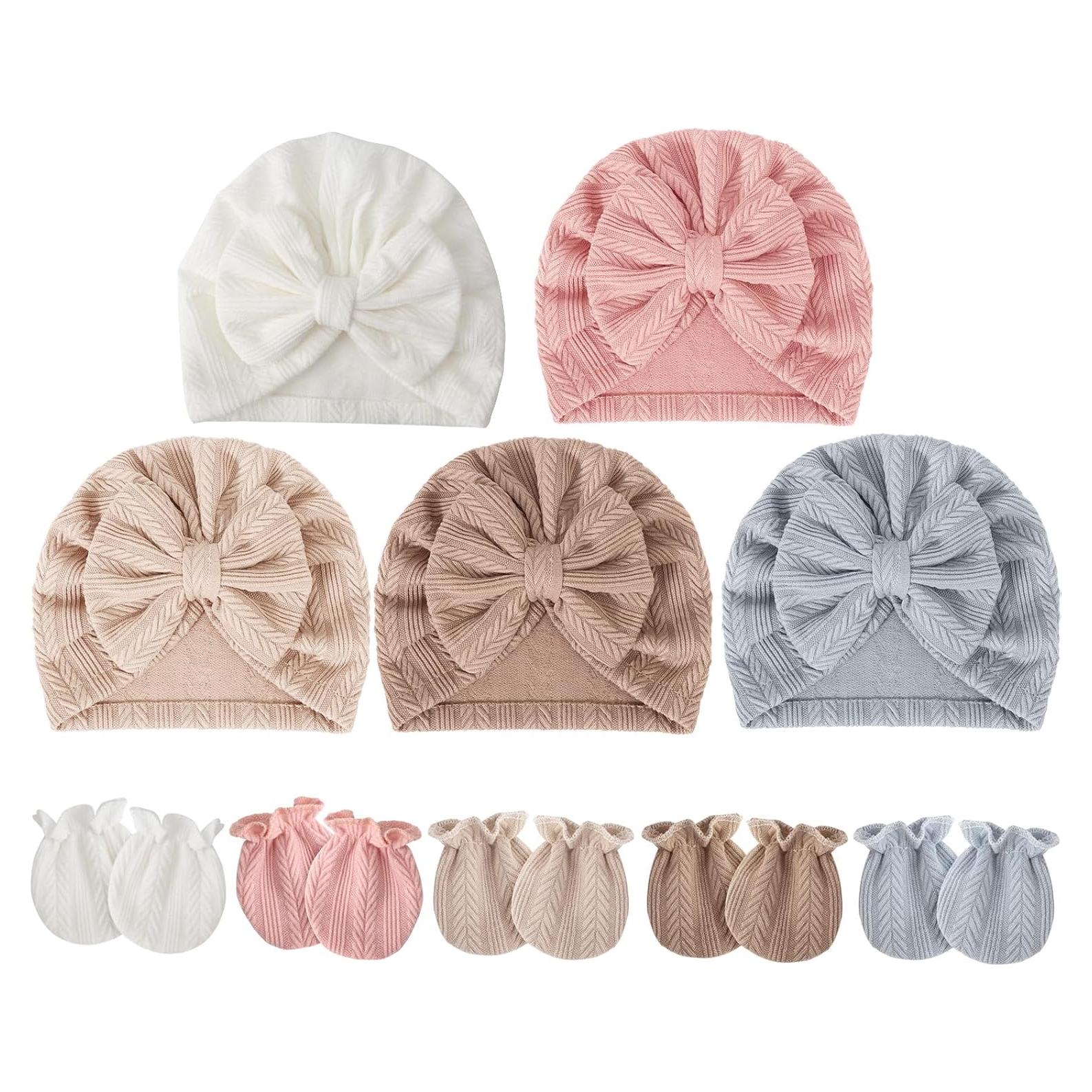 Conjunto de Gorro y Manoplas BQUBO para Bebés 0-12 Meses