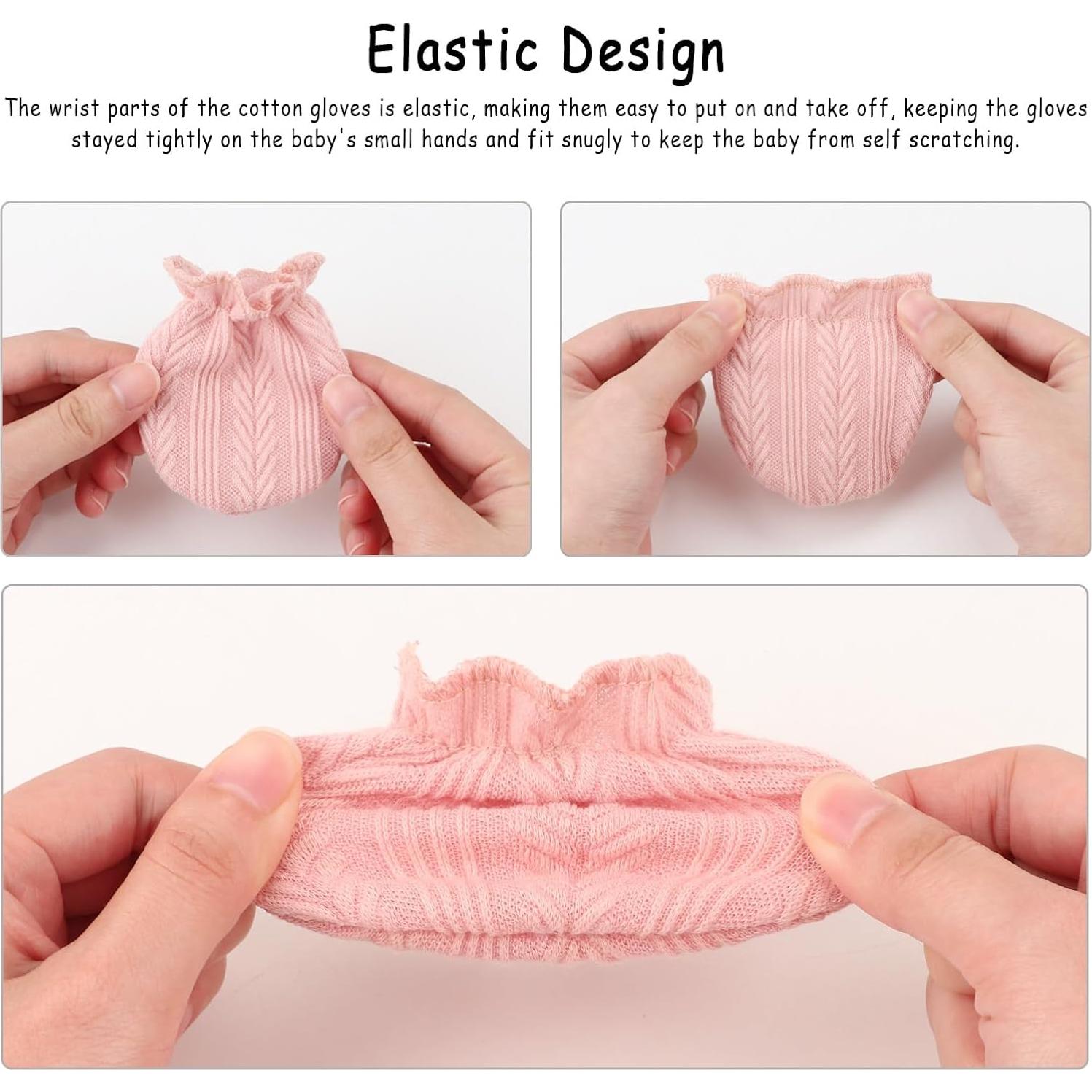 Conjunto de Gorro y Manoplas BQUBO para Bebés 0-12 Meses