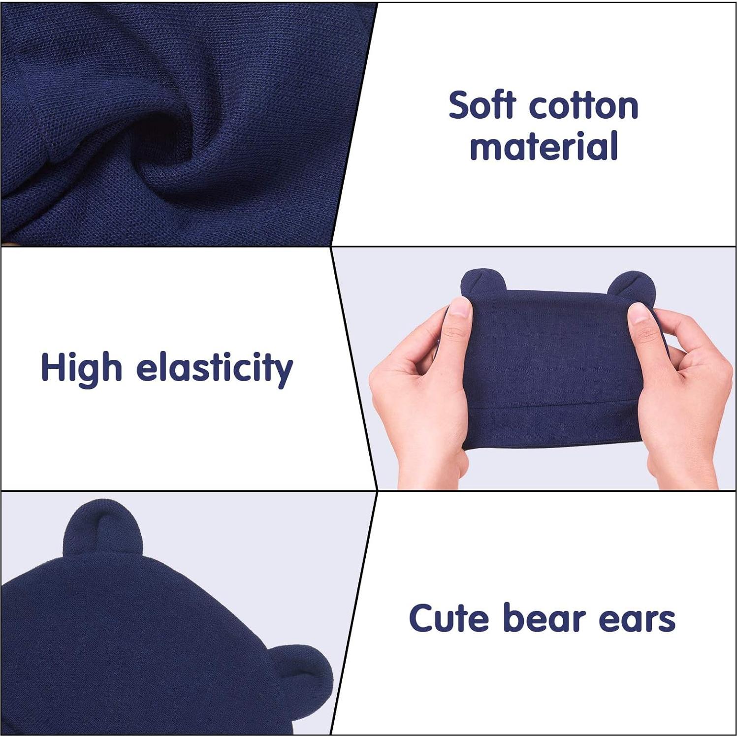 Gorros para Bebé Geyoga 9 Piezas Oso Orejas 0-3 Meses