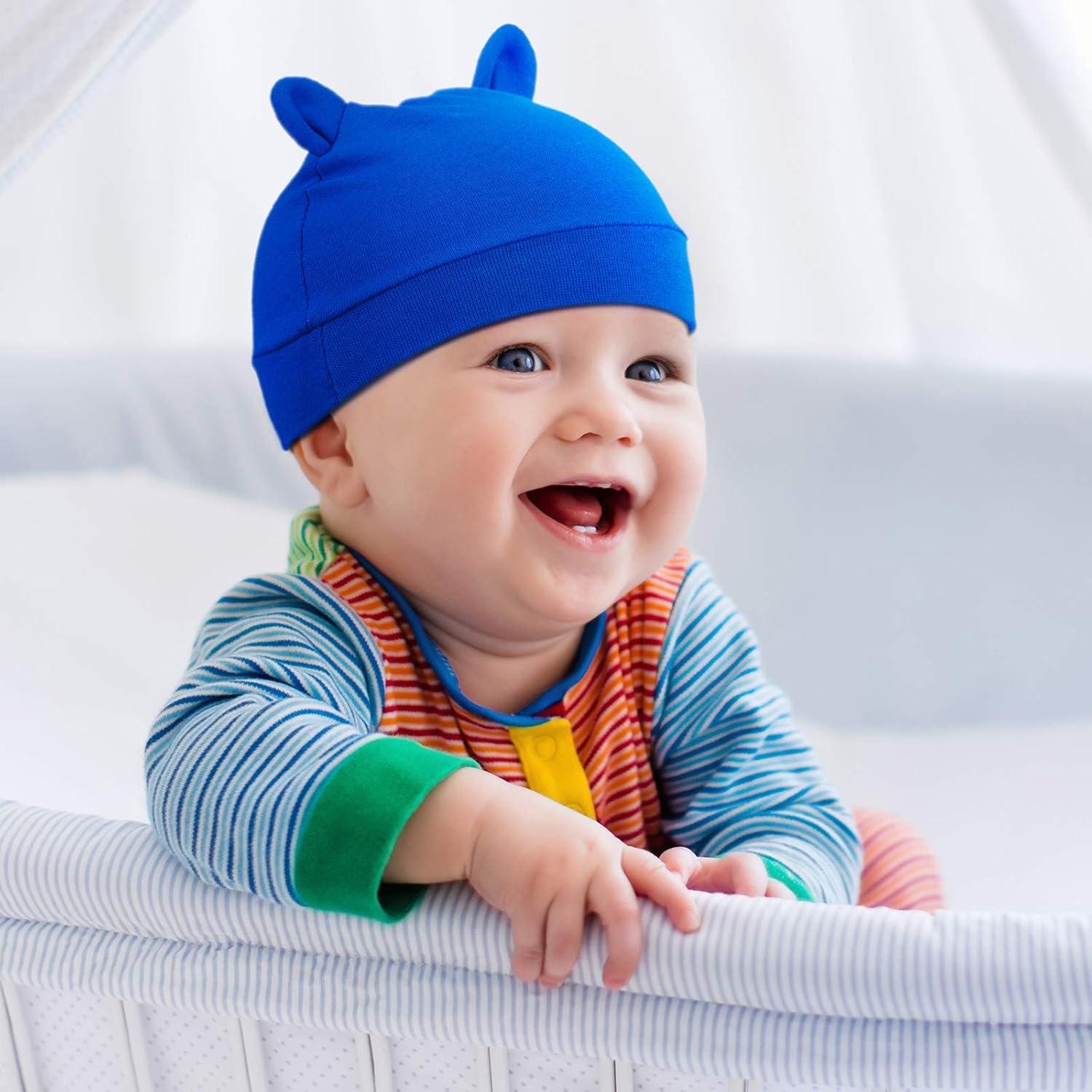 Gorros para Bebé Geyoga 9 Piezas Oso Orejas 0-3 Meses