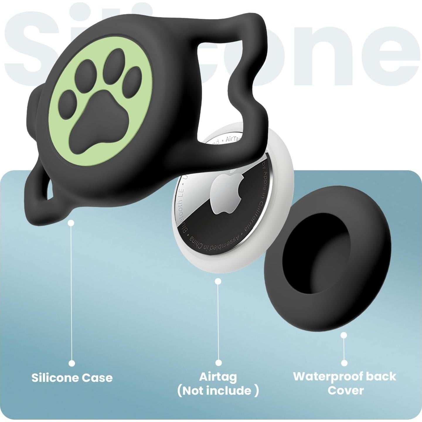 Soporte para AirTag de Collar de Perro QRTagLab Impermeable