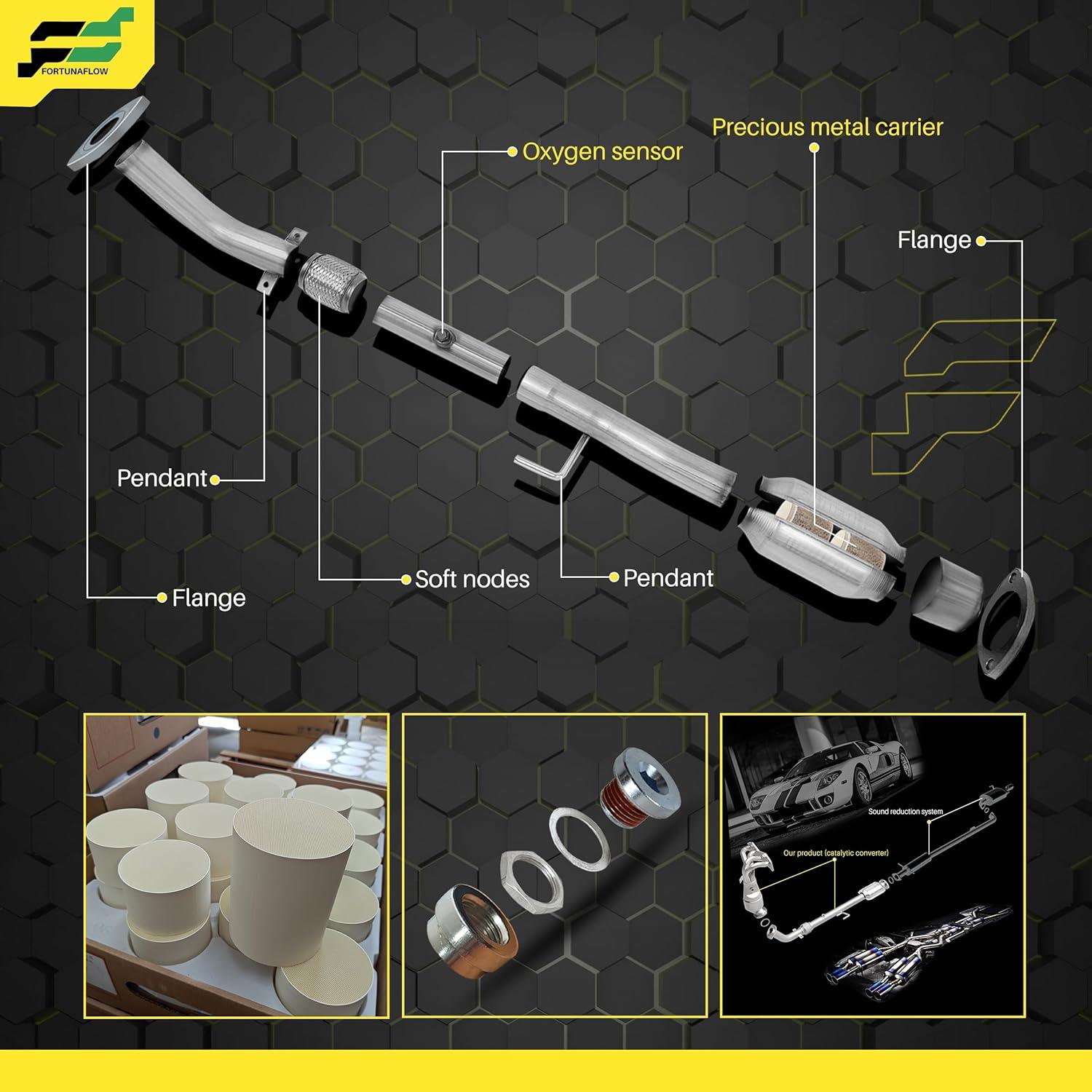 Convertidor Catalítico FortunaFlow Nissan Altima 2007-2013 3.5L