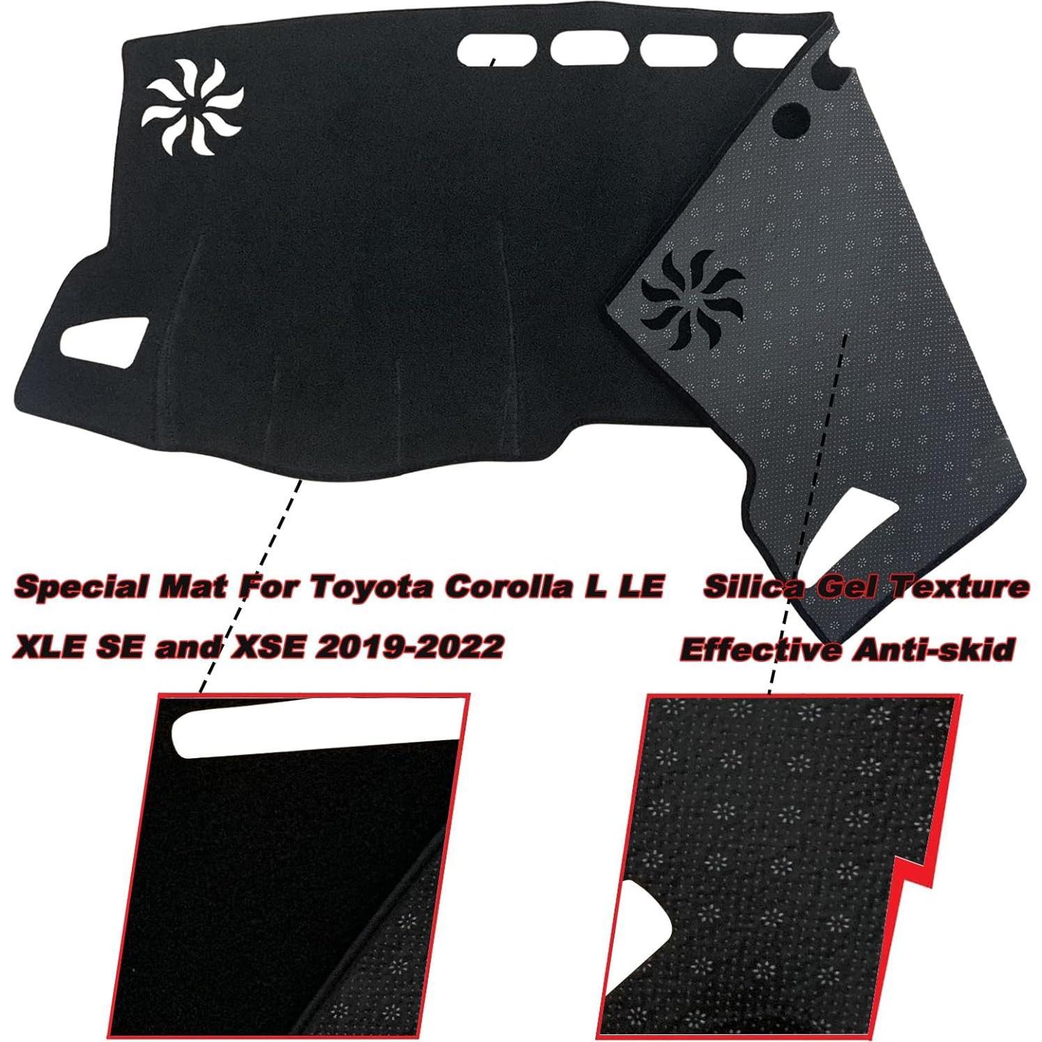 Cubierta de tablero KEEGTBOX para Toyota Corolla Sedan 2019-2022
