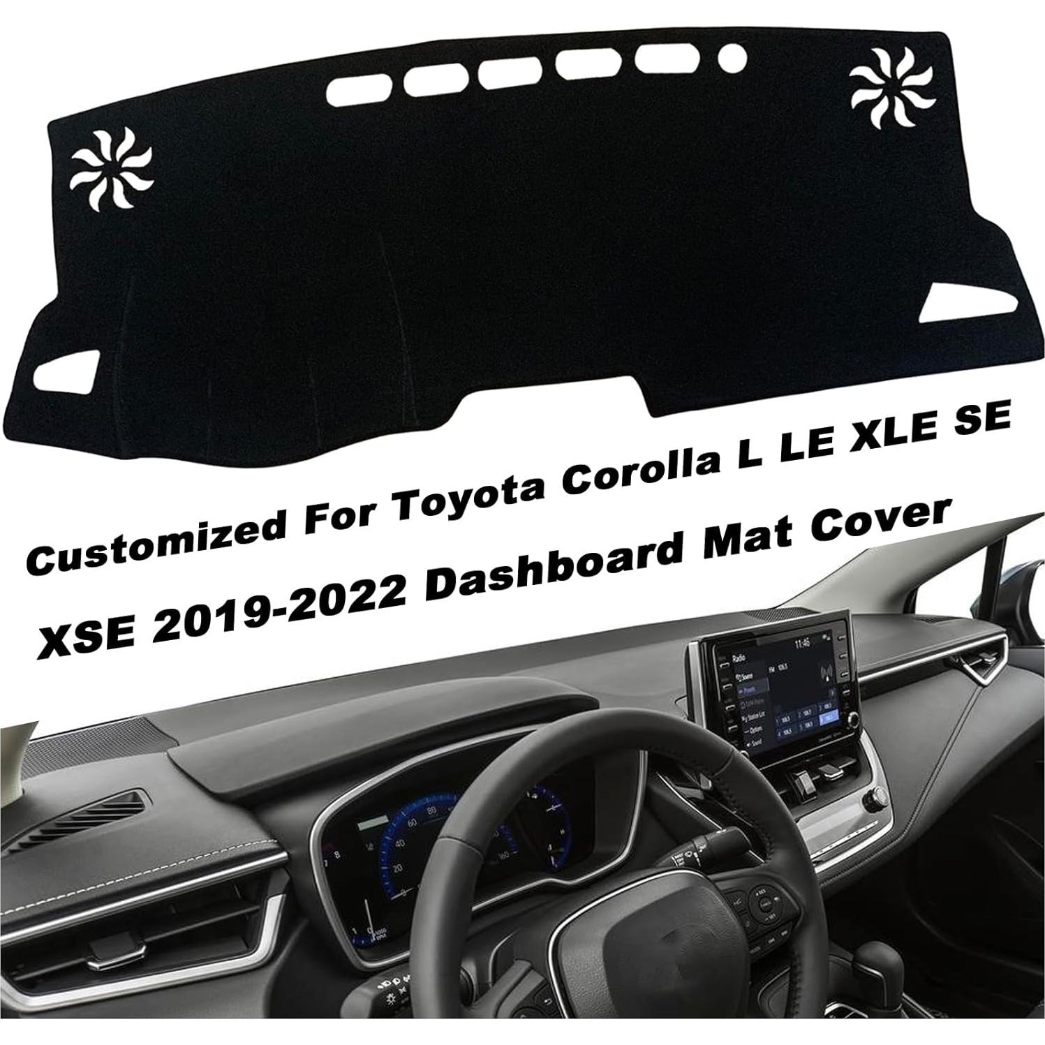 Cubierta de tablero KEEGTBOX para Toyota Corolla Sedan 2019-2022