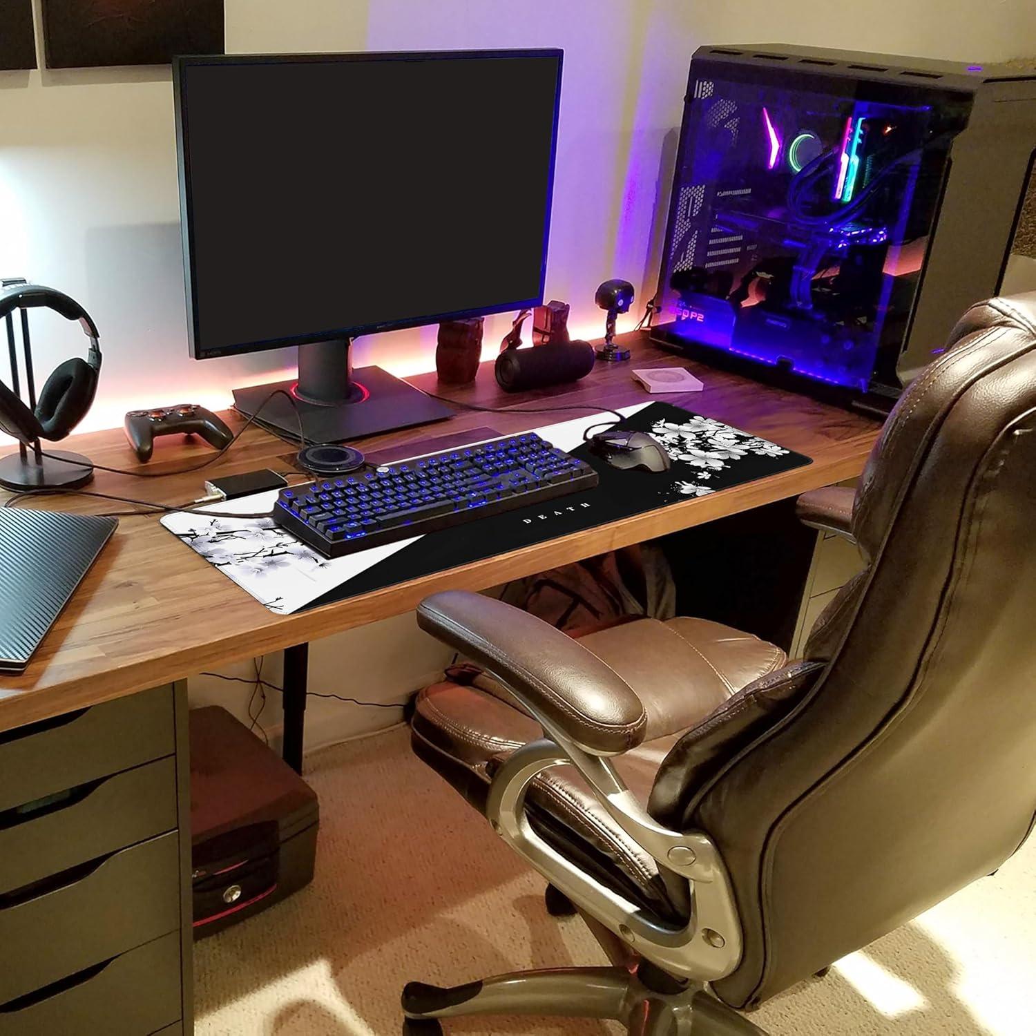 Alfombrilla de Ratón Gaming Halooidop Grande 80x30cm Antideslizante