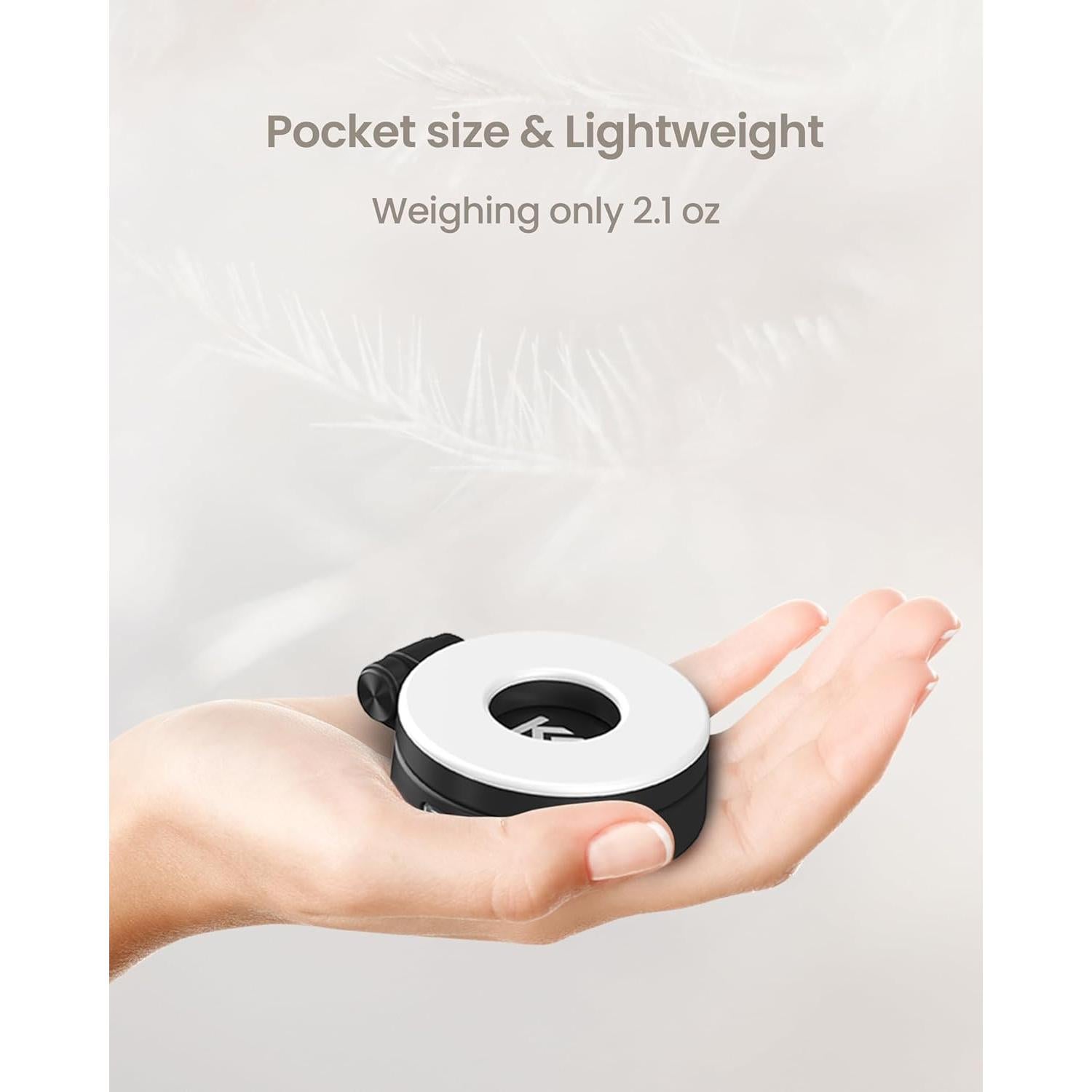 Luz de Selfie Magnética KraftGeek para iPhone MagSafe Negra