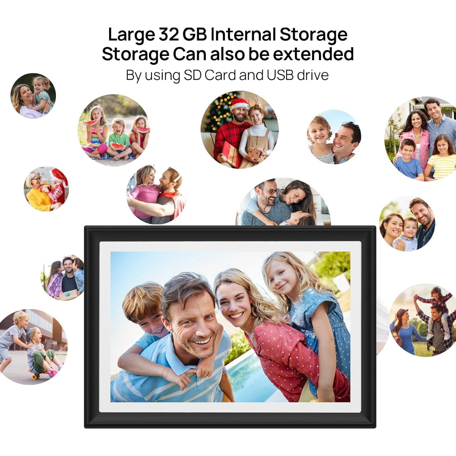 Marco de Fotos Digital Moonka 10.1" WiFi 32GB Pantalla HD