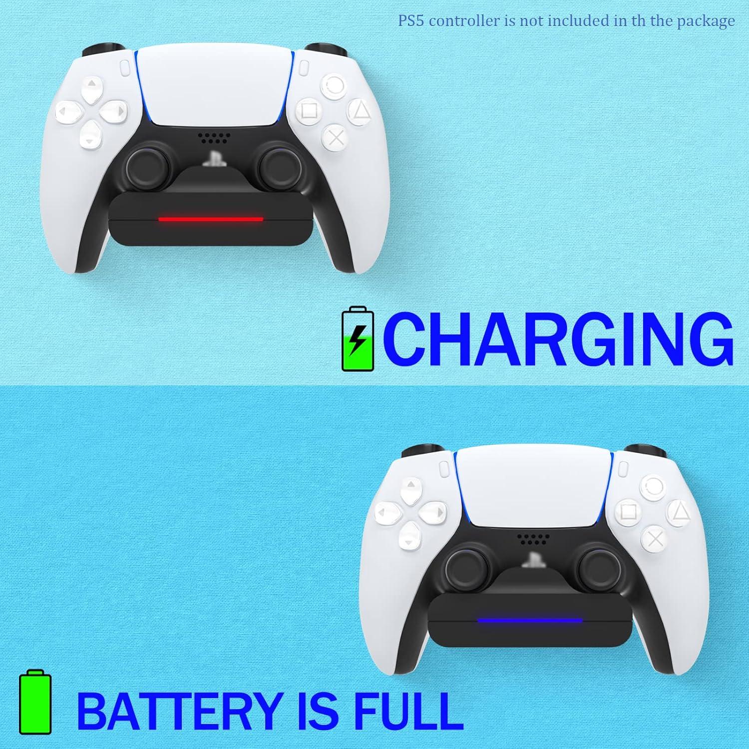 Soporte de Carga para Controlador PS5 REEYEAR con Cable 1m