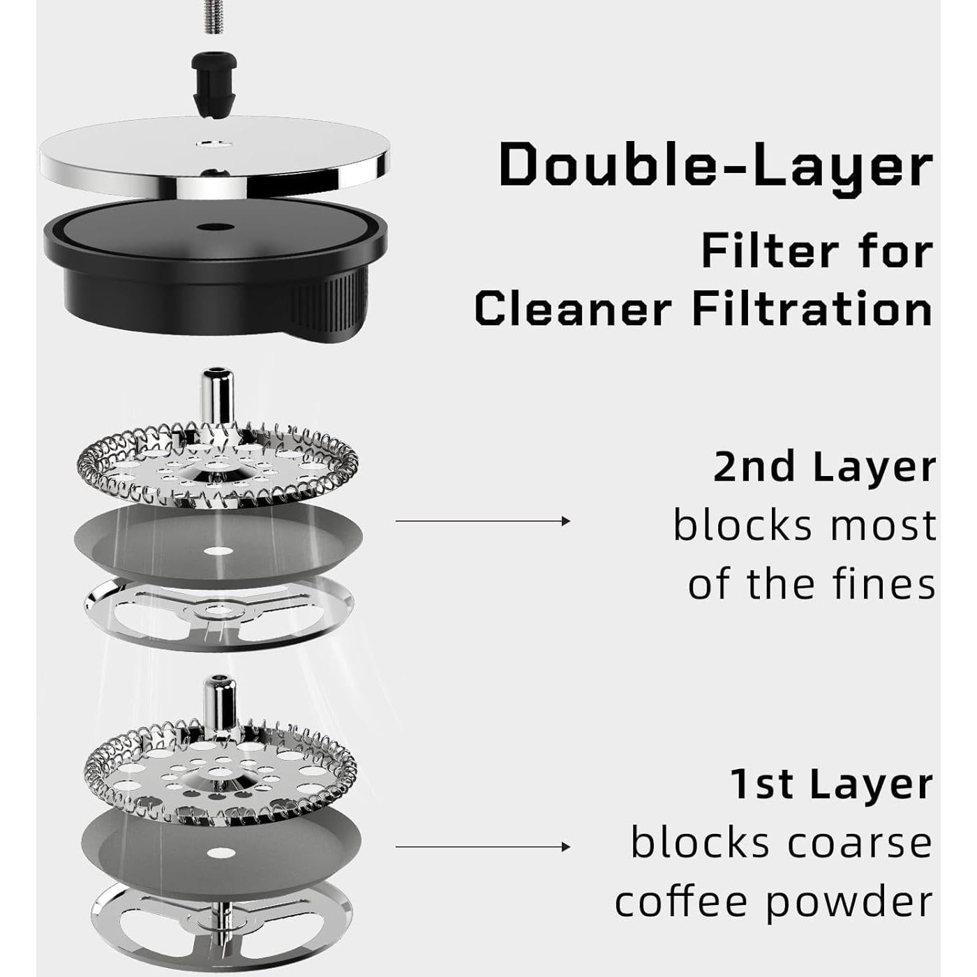 Cafetera Prensa Francesa MAVO Acero Inoxidable 350ml